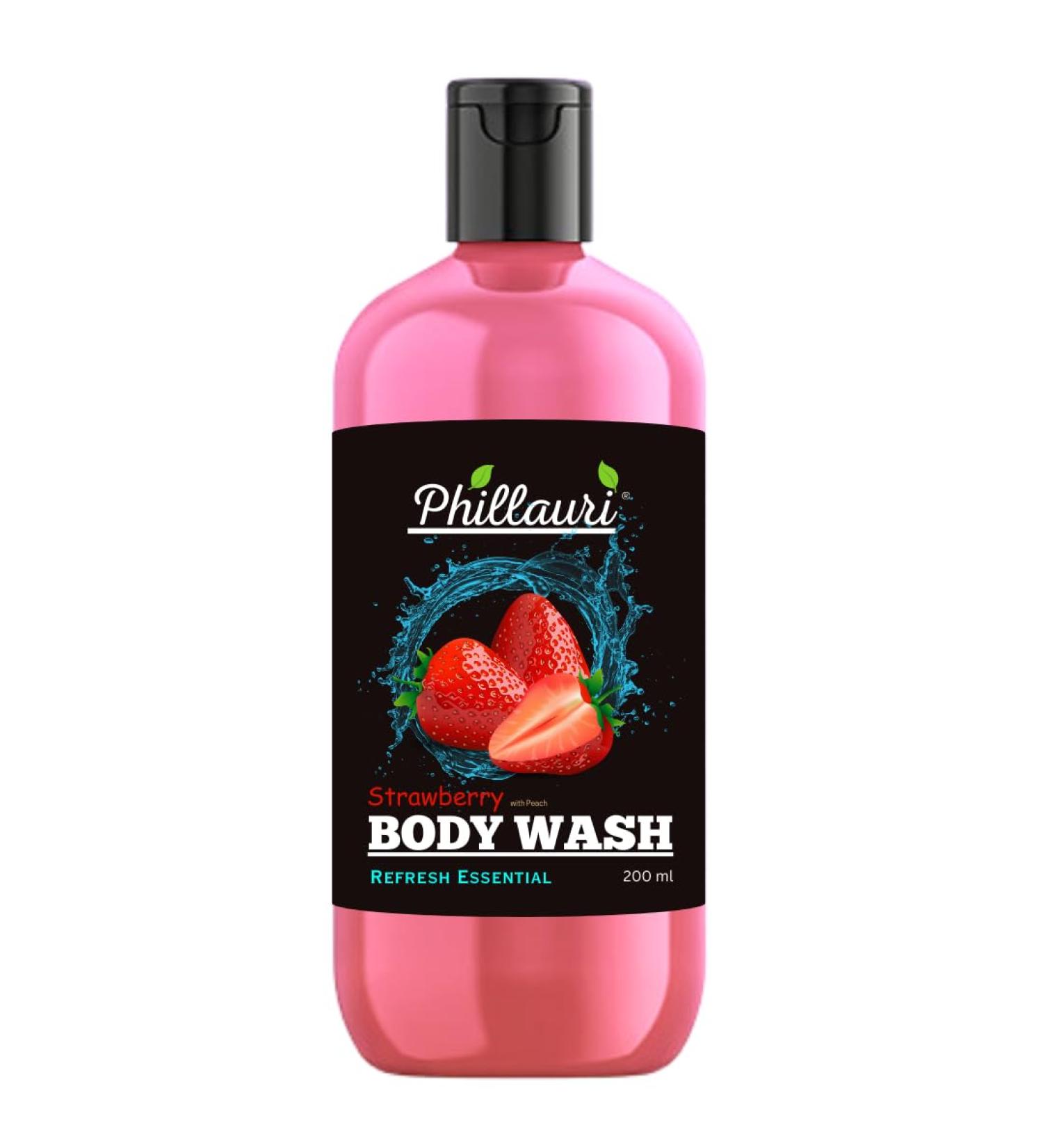 Buy Strawberry Body Wash 200 ml - Hydrating & Nourishing | International Shipping Available - Buy Online on SooperMarket.com
