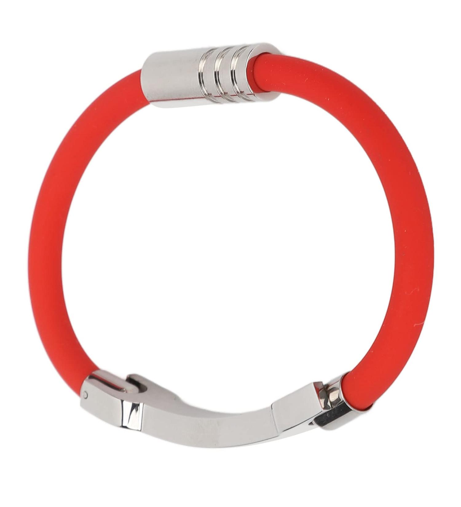 Buy Red Balance Bracelet Wristband - Silicone Negative Ion Washable for Running - International Shipping Available - Buy Online on SooperMarket.com