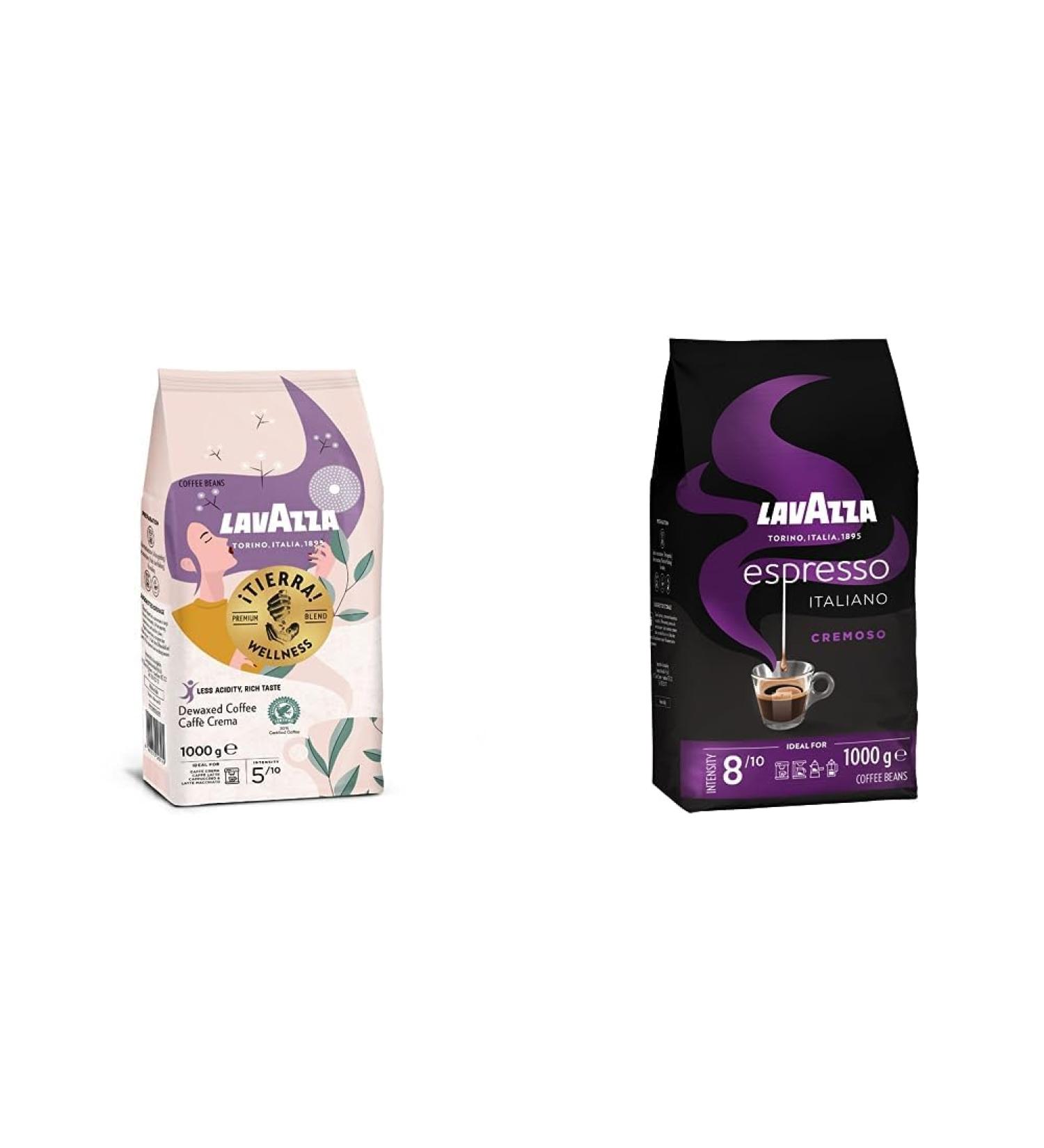 Lavazza Tierra Wellness Ground Coffee - Perfect for Mokka Kanne & Espresso Italiano Cremoso | Arabica & Robusta Beans Bundle - Buy Online on SooperMarket.com
