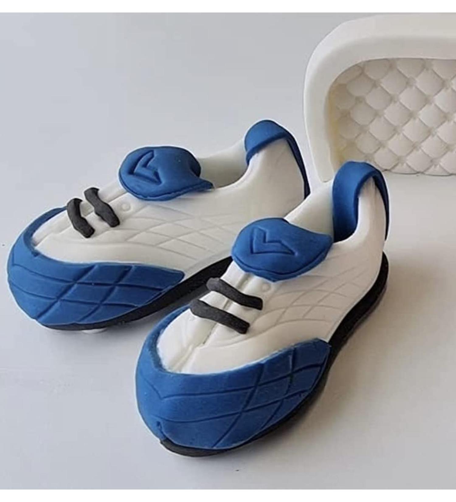 Blue Football Boots cake topper 100% Edible decoration