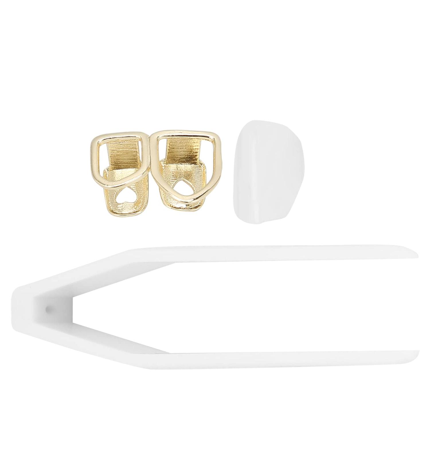 Halloween Hip Hop Teeth Hip Hop Hollow Tooth Convenient 2 Brass Fashionable for Party for Fashion Show for Festival(gold) - Buy Online on SooperMarket.com