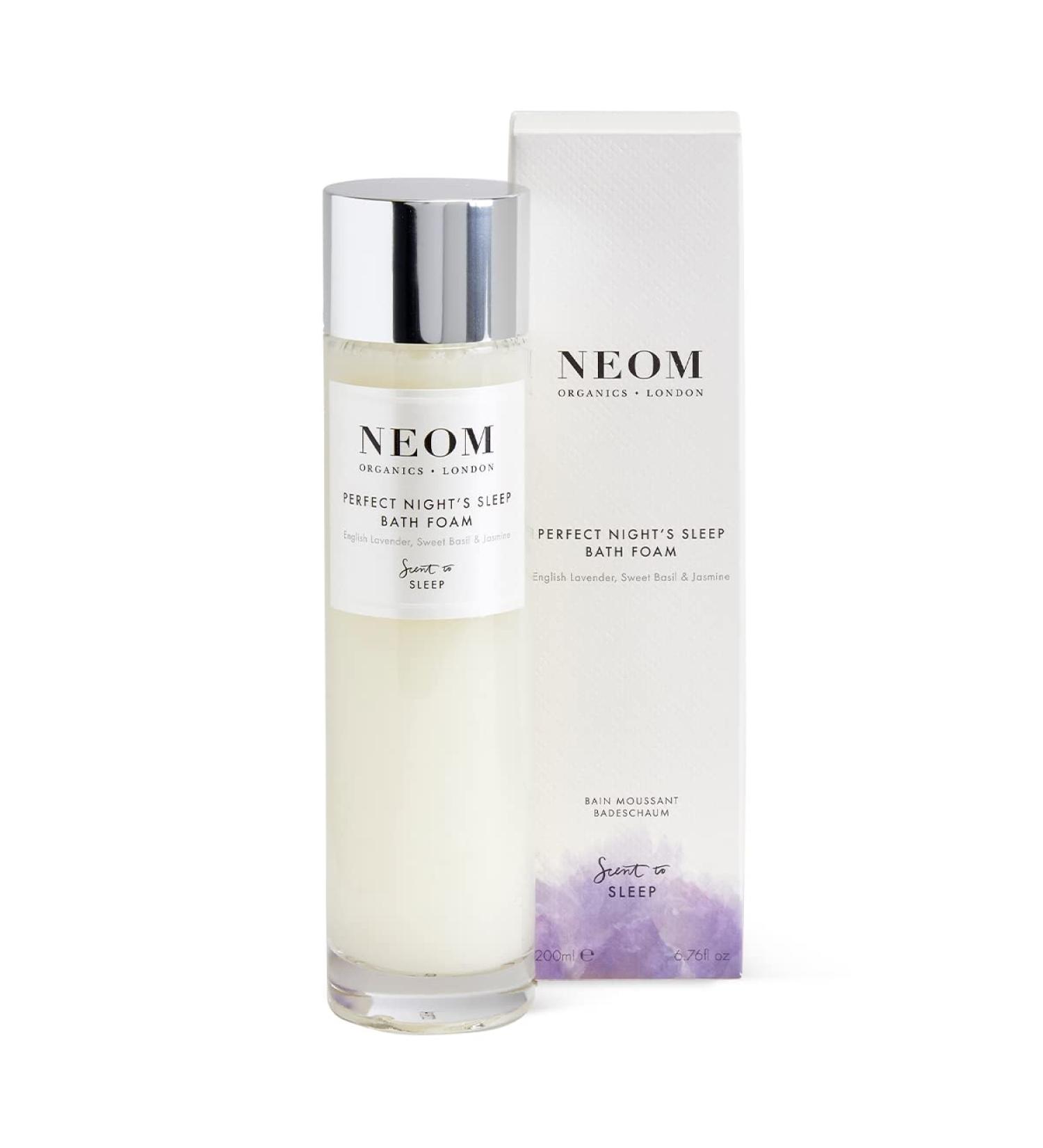NEOM Perfect Nights Sleep Bath Foam 6.76 fl oz - Lavender & Jasmine | Coconut & Almond Oil | Vegan & Cruelty Free - Buy Online on SooperMarket.com