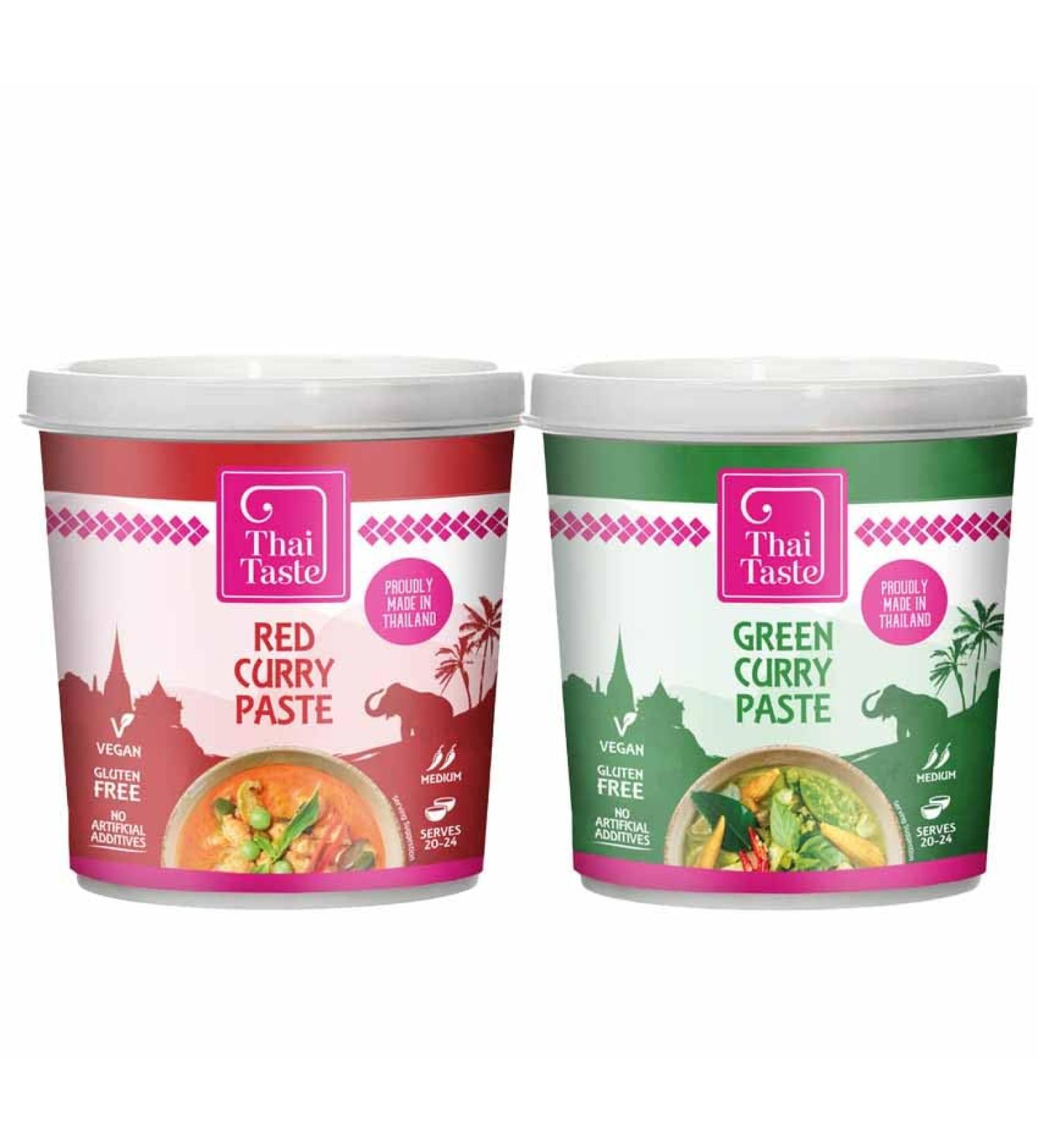 Thai Taste Red & Green Curry Paste 400g - Buy Online on SooperMarket.com