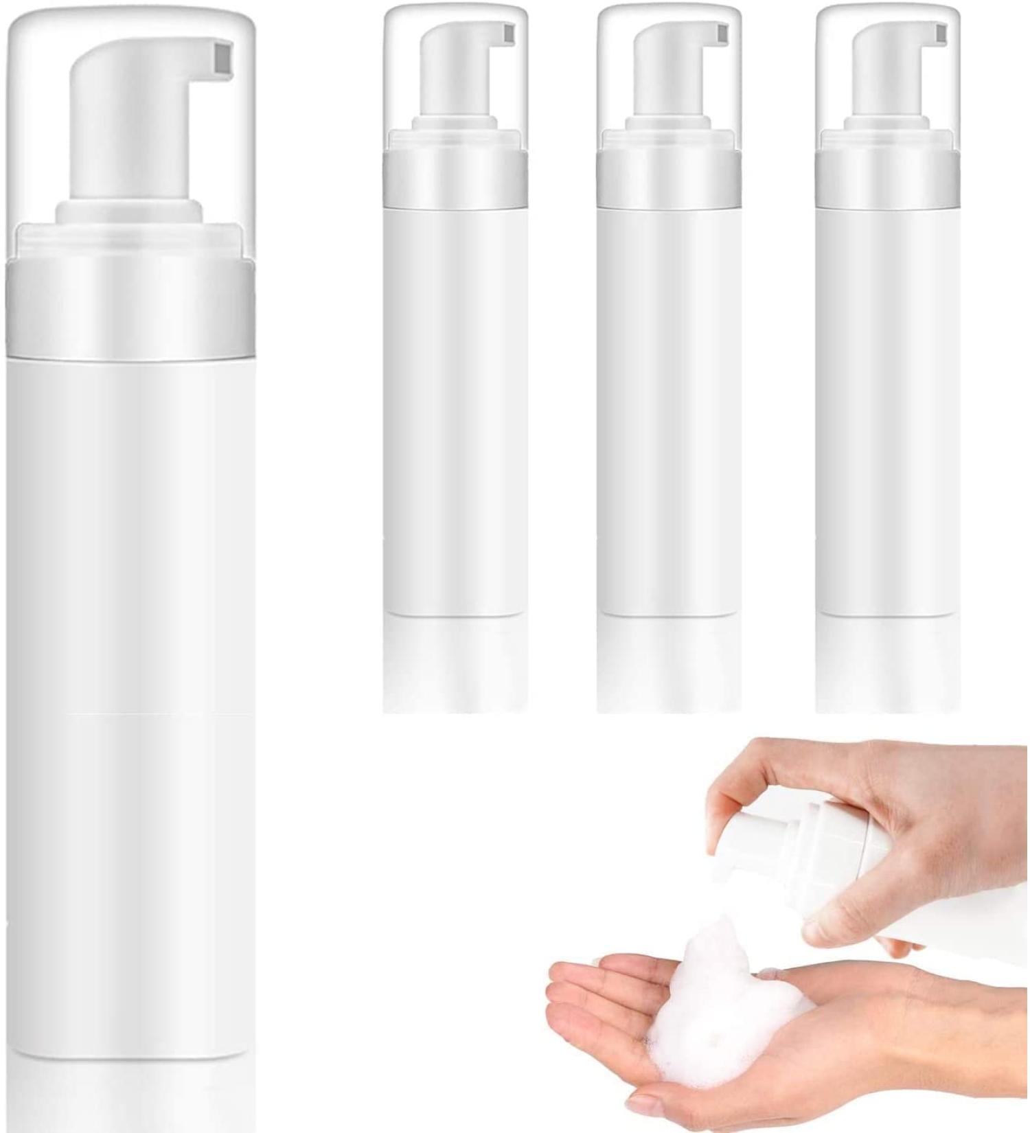 Foam Pump Bottle 200ml/6.8oz Empty Plastic Foam Dispenser Pump Bottle Travel Large Refillable BPA Free Lotion Bottles for Shampoo Shower Hand Soap Foaming (4 Pack) A.200ML(6.8OZ) 4Pack - Buy Online on SooperMarket.com