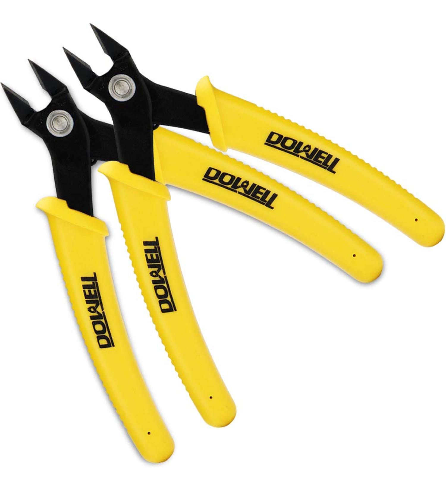 DOWELL Micro Cutter Flush Cutter Electronics Soft Wire Cutter Professional Cutting Copper And Aluminum Wire Cables (2PC) - Buy Online on SooperMarket.com