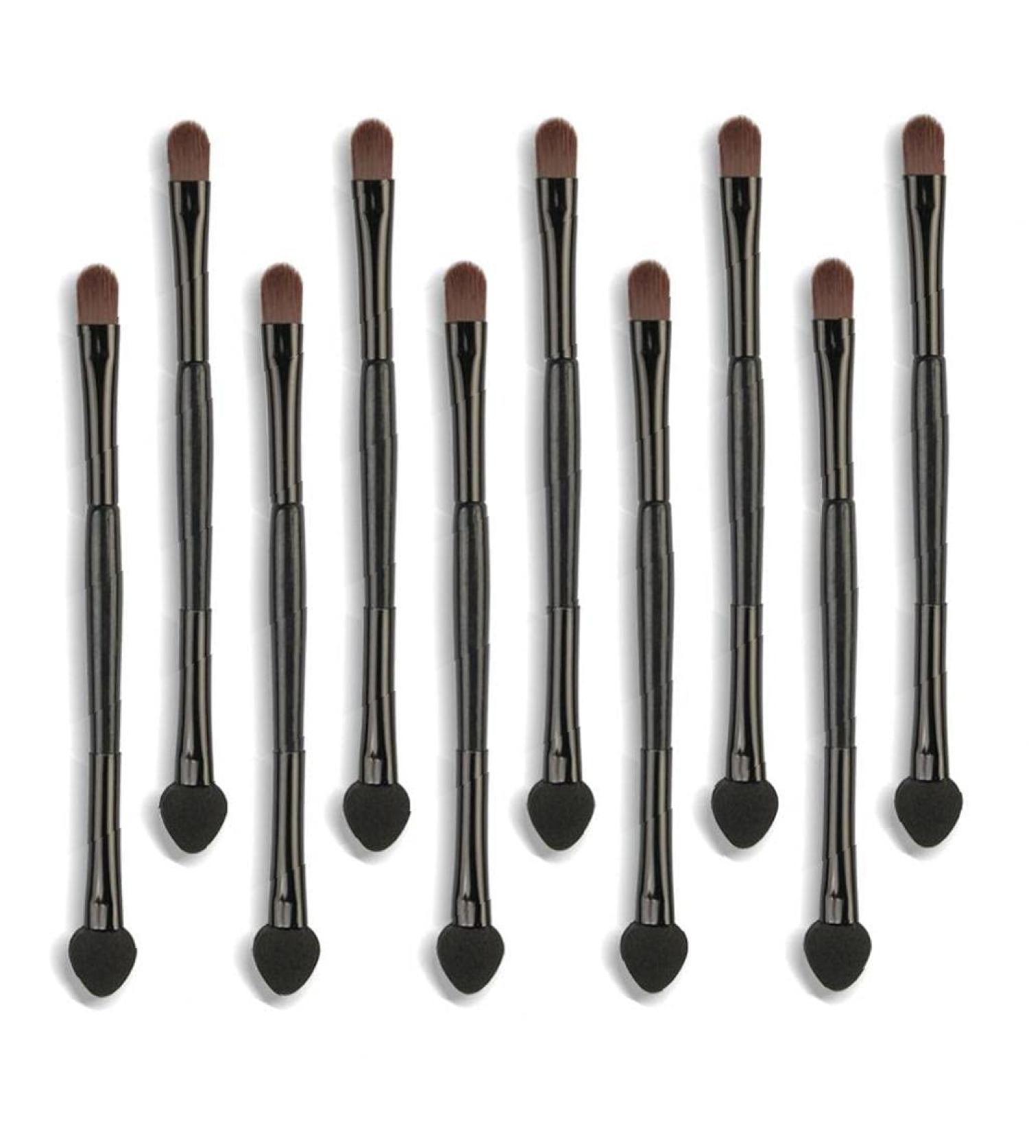 TOSSPER 10Pcs Eye Shadow Sponge Brushes - Dual Sided Makeup Applicator with Long Handle | Perfect Eyelash Cosmetic Tool for Flawless Application - International Shipping Available - Buy Online on SooperMarket.com