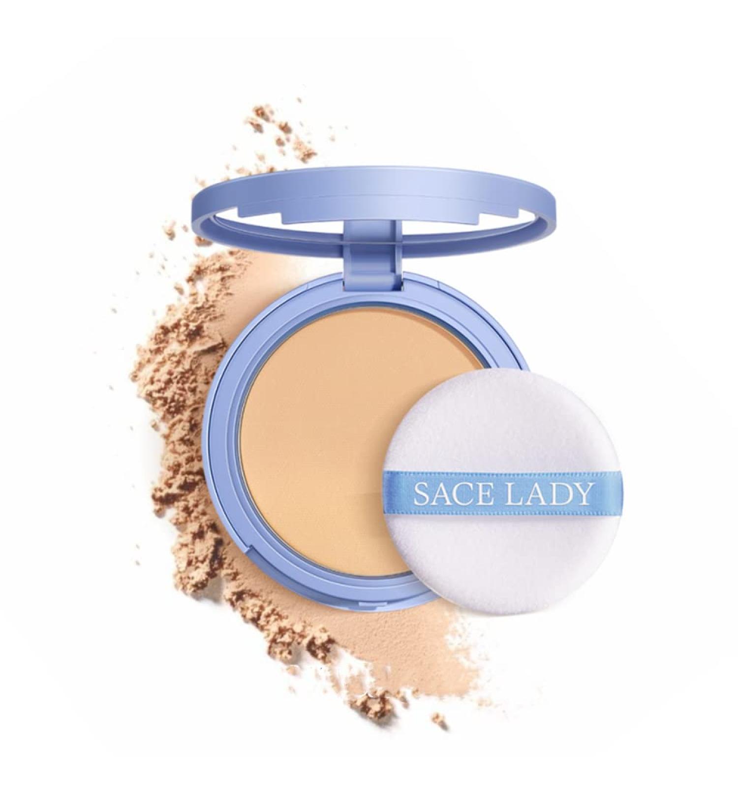 SACE LADY Oil Control Face Pressed Powder - Matte Smooth Setting Makeup for Waterproof Long-Lasting Finish - Cruelty-Free, 0.28oz - Buy Online on SooperMarket.com