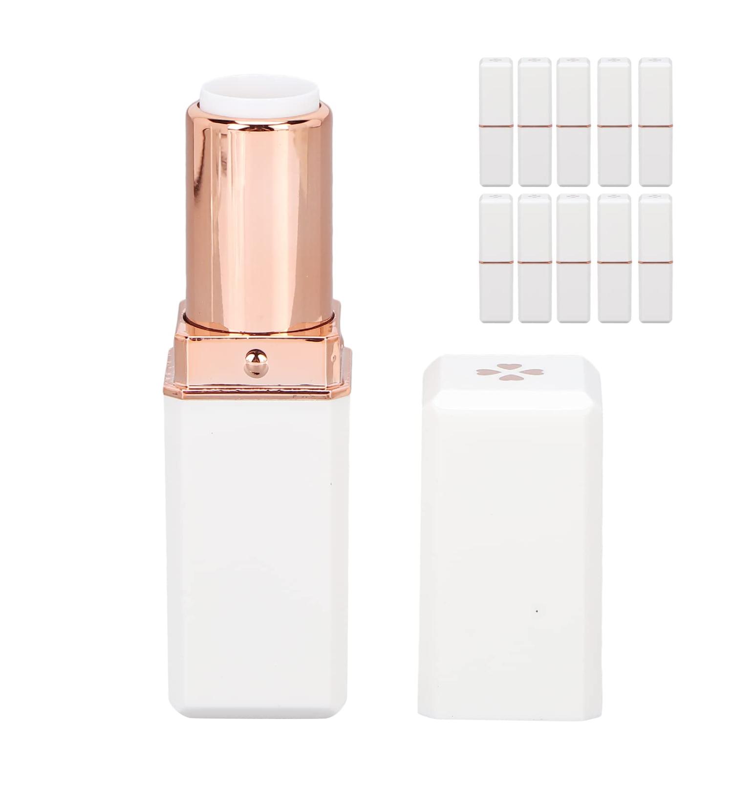 10 Refillable Empty Lipstick Tubes - DIY Lip Balm & Cosmetic Sample Containers for Girls - Buy Online on SooperMarket.com