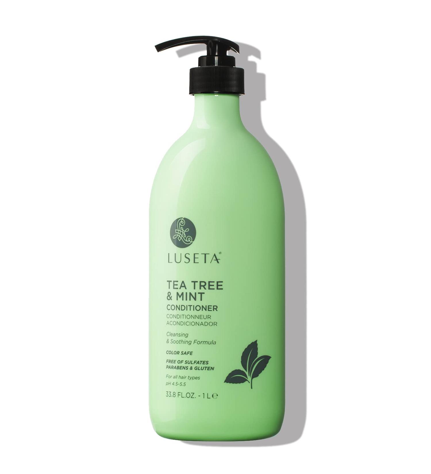 Luseta Tea Tree & Mint Conditioner 33.8 Oz - Refreshing Anti-Dandruff Scalp Care Infused with Peppermint Oil Paraben & Sulfate Free - Buy Online on SooperMarket.com