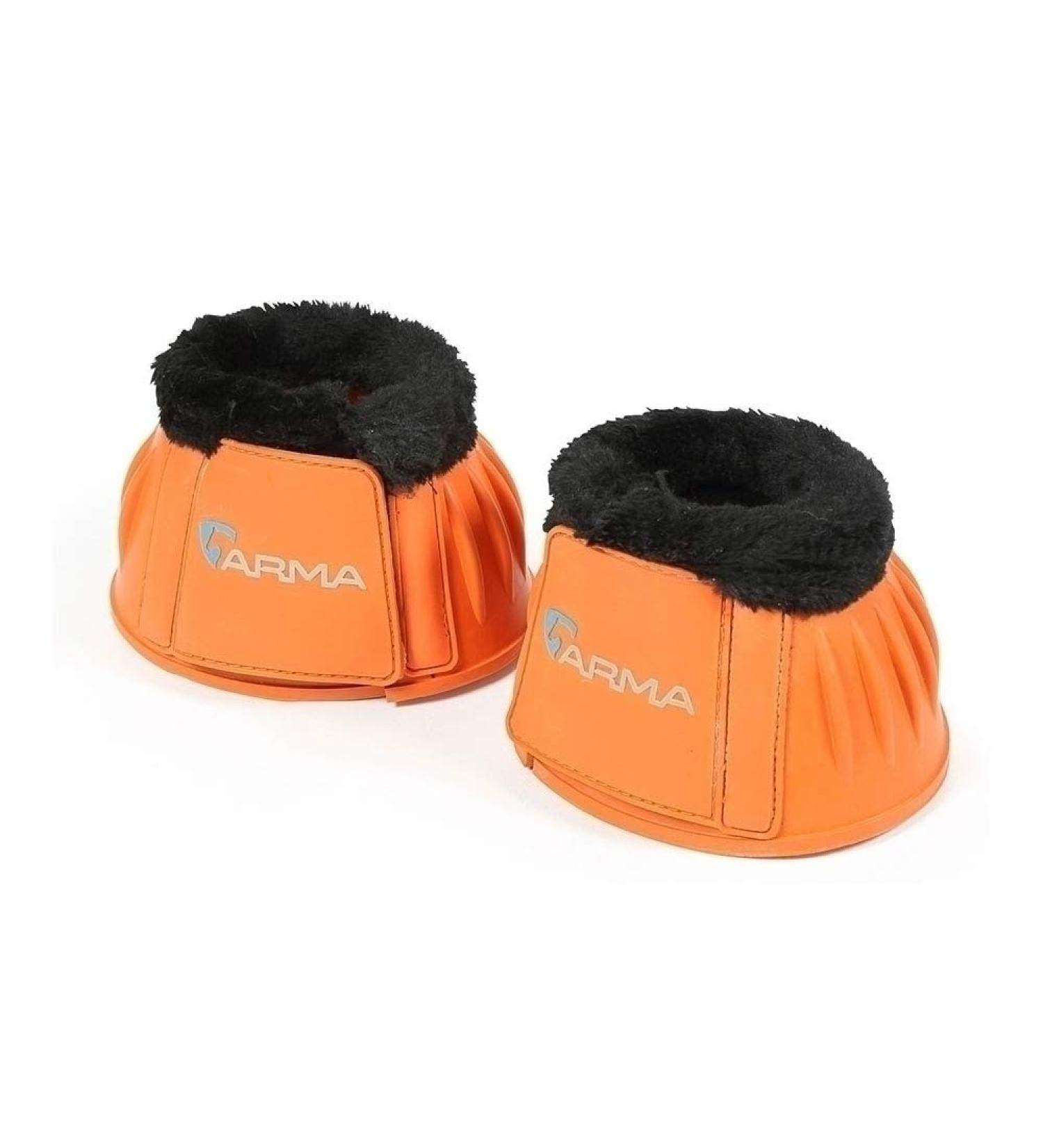 Shires ARMA Fleece Topped Overreach Boots-Orange Full