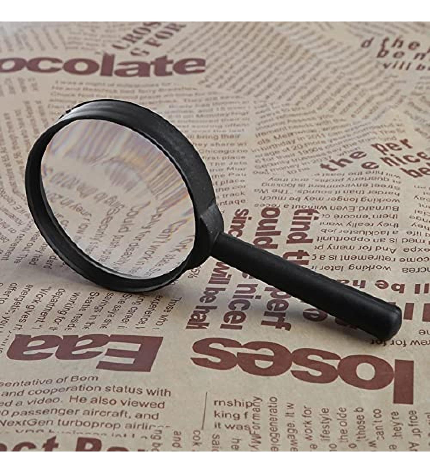 Magnifying Magnifier 60mm Hand Held 5X Magnifying Loupe Reading Glass Lens G8TB Good Times - Buy Online on SooperMarket.com