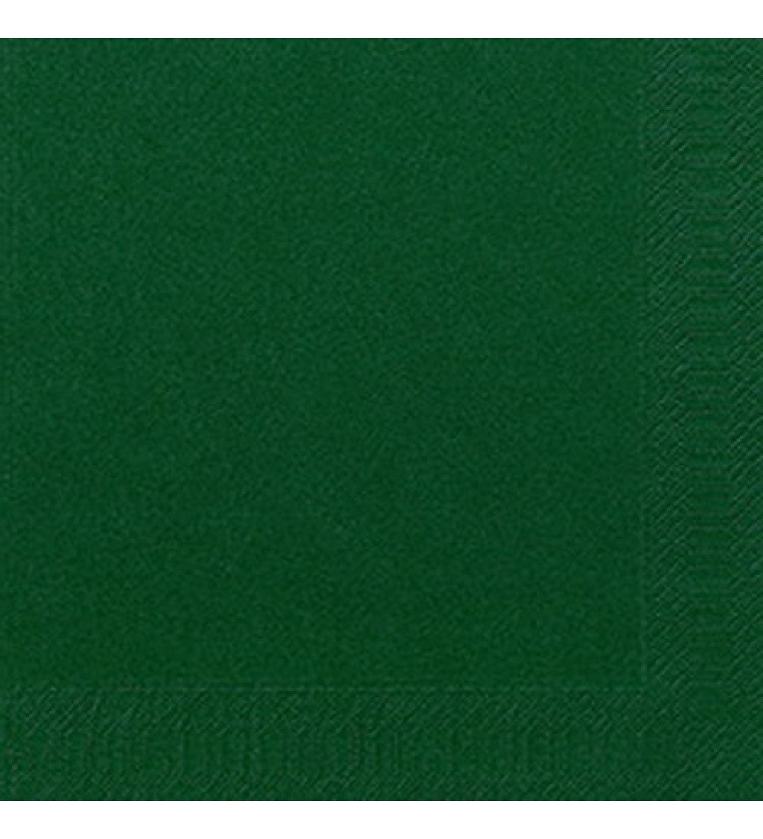 Duni napkins 33 x 33 cm 1/4 F 3-ply hunter green hunter green 1546