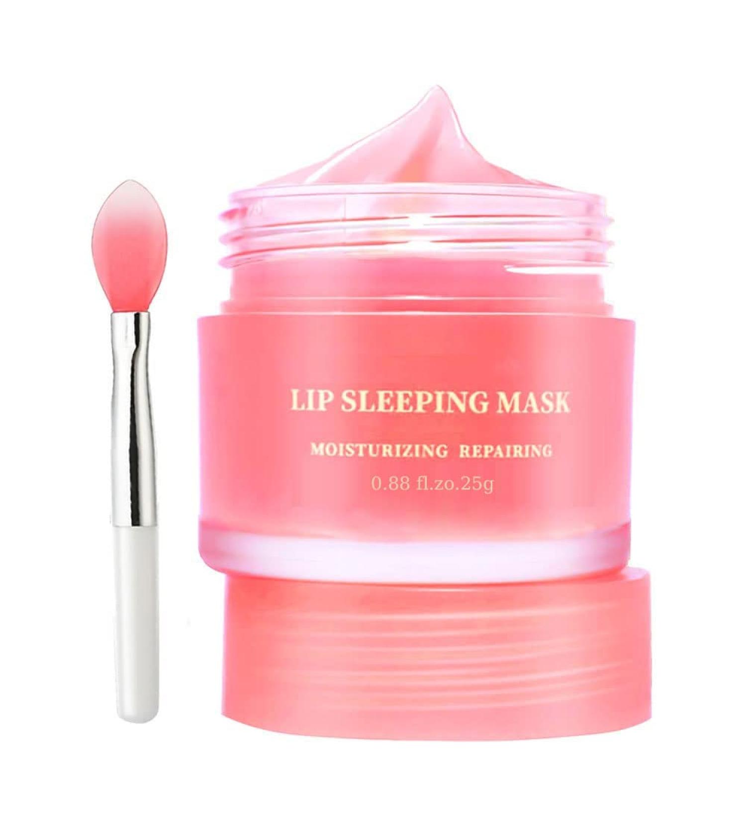 Hydrating Lip Mask & Scrub Set for Dry, Cracked Lips - Nourishing Exfoliator and Long-Lasting Balm - Buy Online on SooperMarket.com