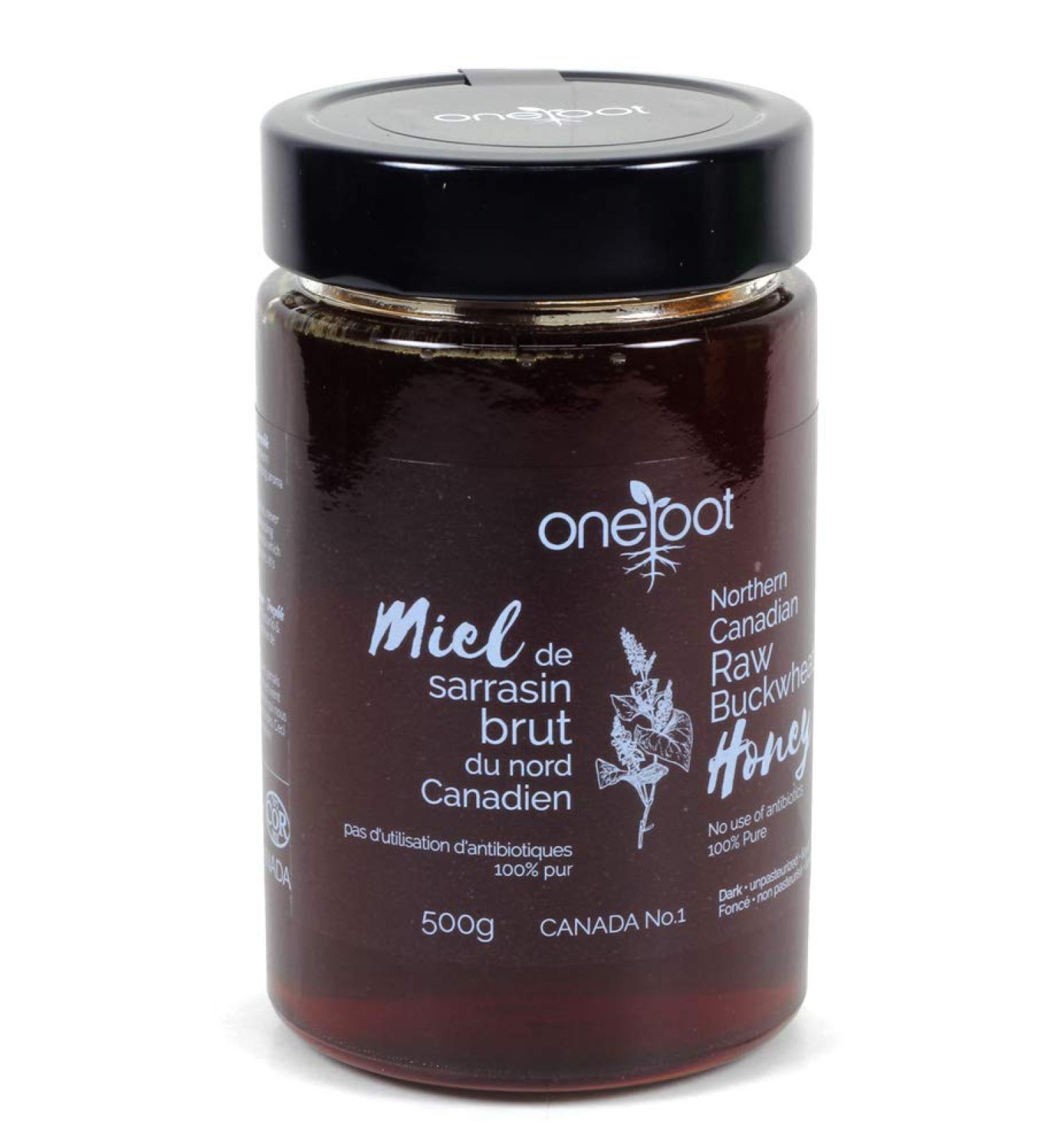 ONEROOT Natural Raw Buckwheat Honey 500g - Antioxidant-Rich Manuka Alternative - Buy Online on SooperMarket.com
