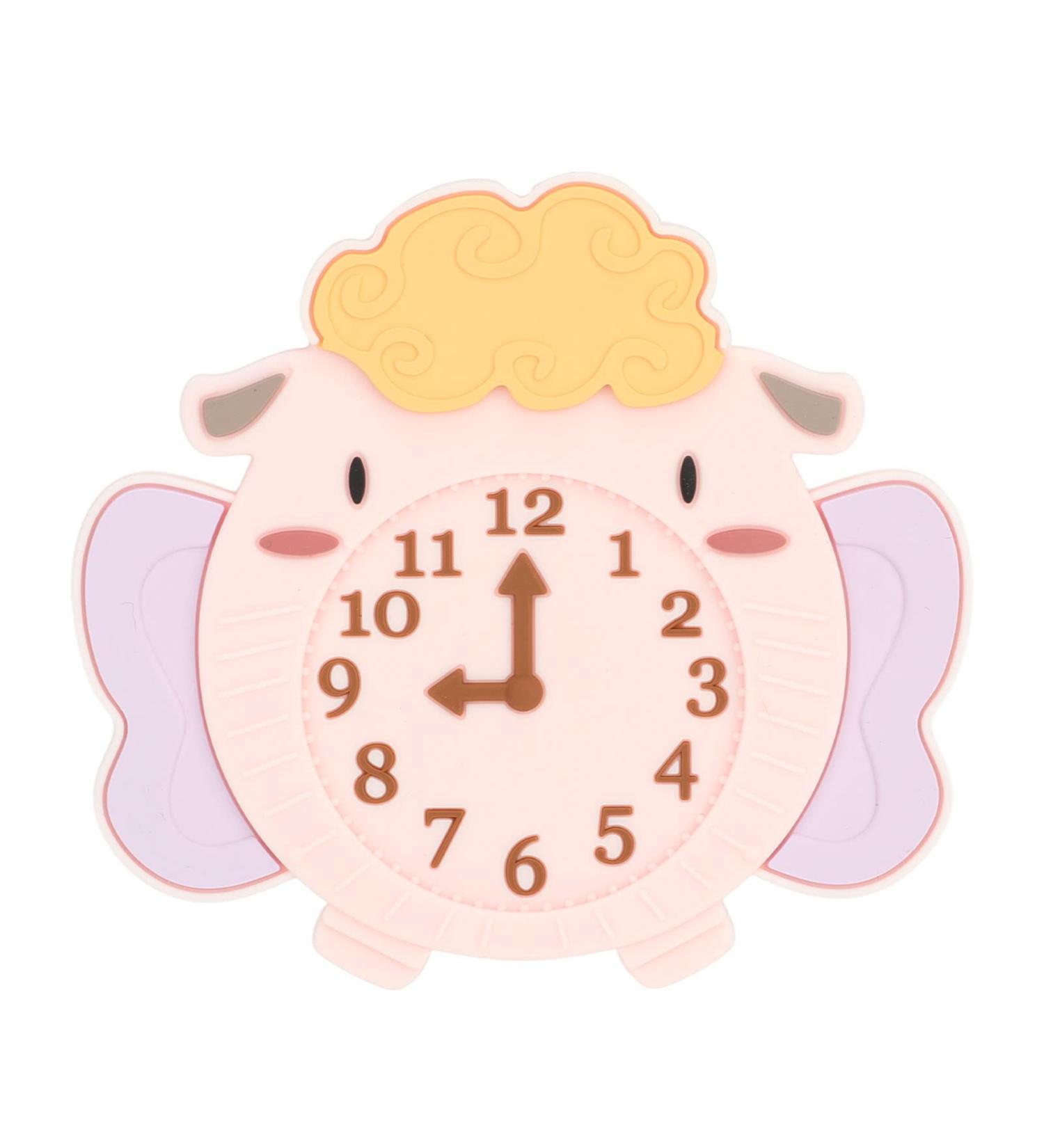 Silicone Infant Teething Toy - Cute Cartoon Sheep Alarm Clock Shape - BPA Free - Buy Online on SooperMarket.com