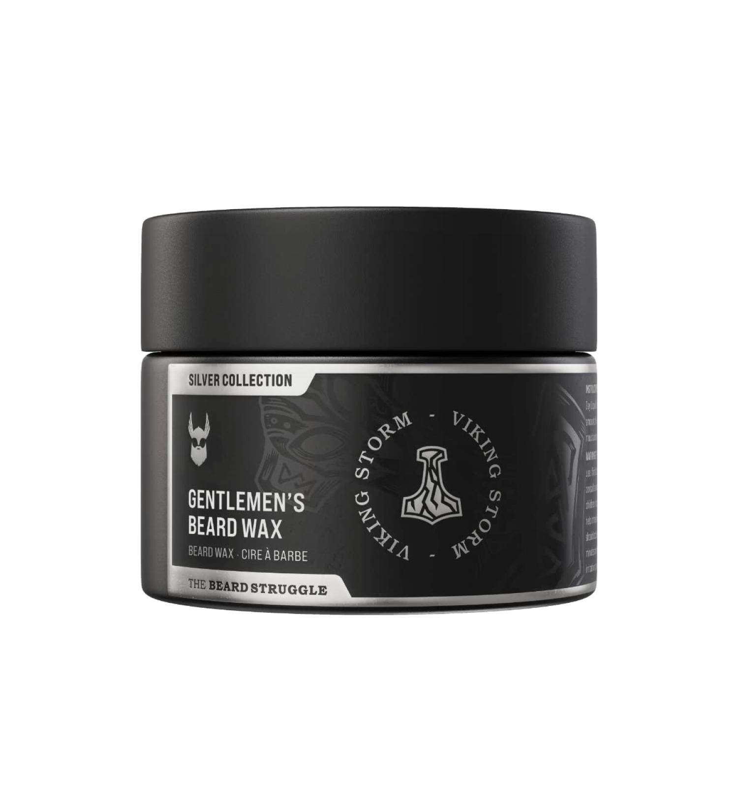 Gentlemen's Beard & Mustache Wax by Beard Struggle - Viking Storm - Tame & Style Your Beard - Silver Collection - 50g/1.76oz - Buy Online on SooperMarket.com