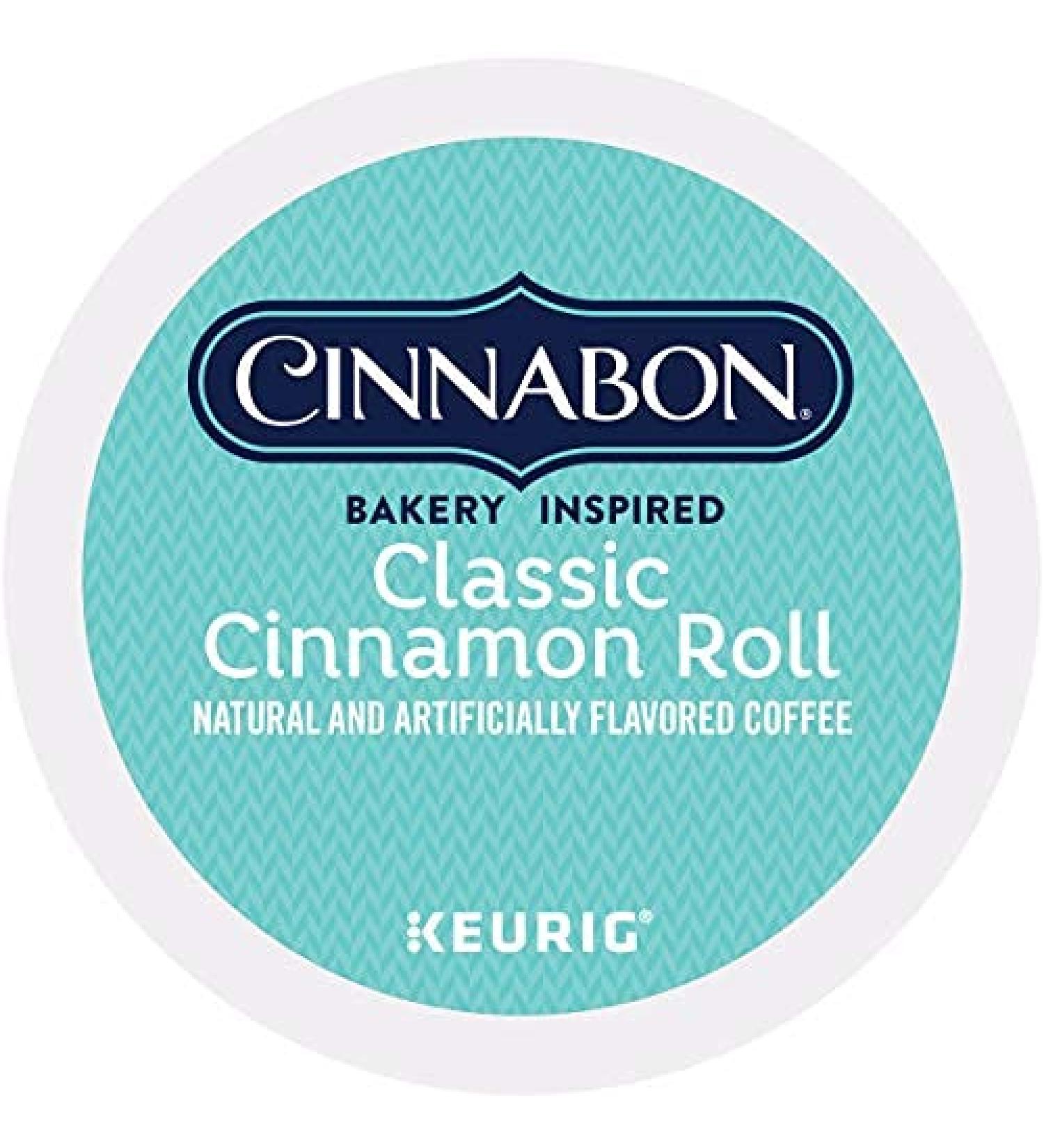 Cinnabon Classic Cinnamon Roll Keurig K-Cup Pods 48 Count - Light Roast Coffee - Buy Online on SooperMarket.com