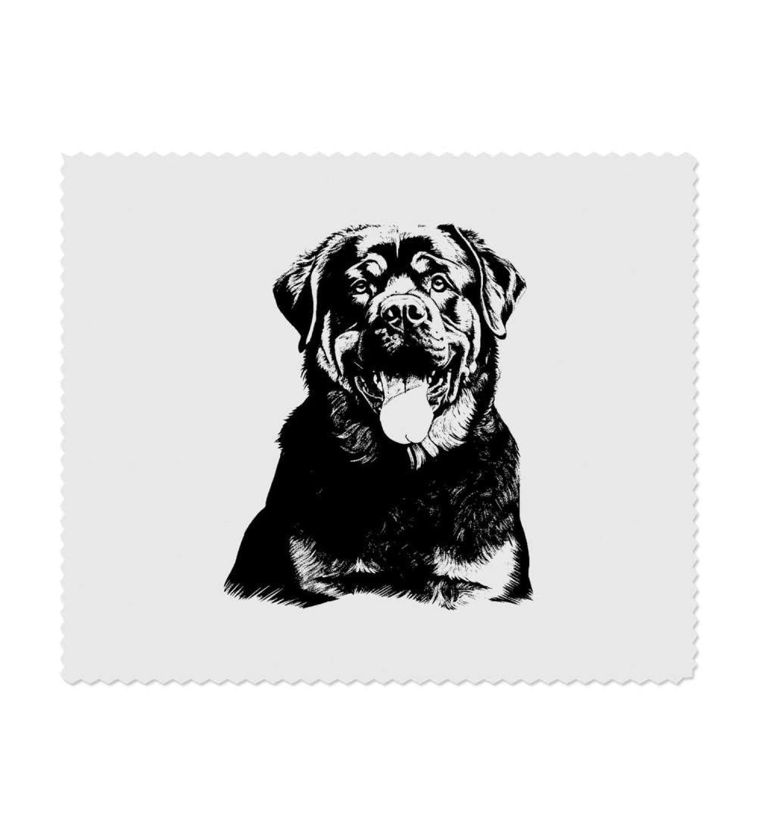 Buy 2 x Rottweiler Microfiber Glasses Cloths - High-Quality Cleaning for Eyewear | International Shipping Available - Buy Online on SooperMarket.com