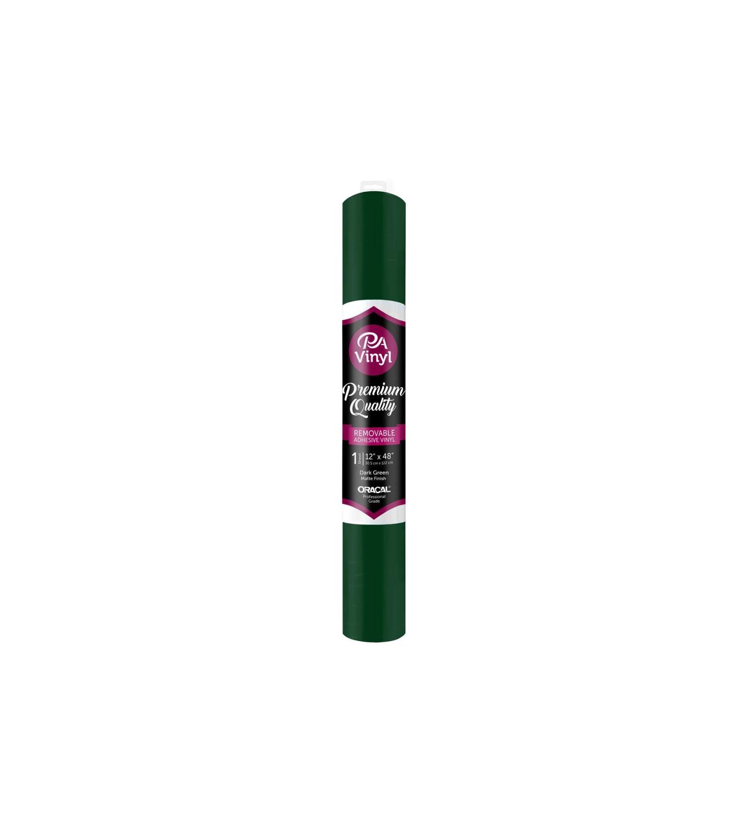 Vinyl 12x48 Roll Remove Adh Matte Dark Green
