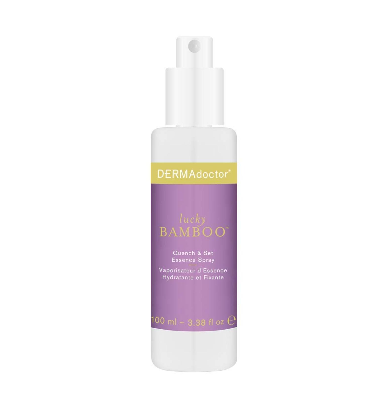 DERMAdoctor Lucky Bamboo Quench & Set Essence Spray - Hydrating Facial Mist | 3.38 oz - Best for All Skin Types - International Shipping Available - Buy Online on SooperMarket.com
