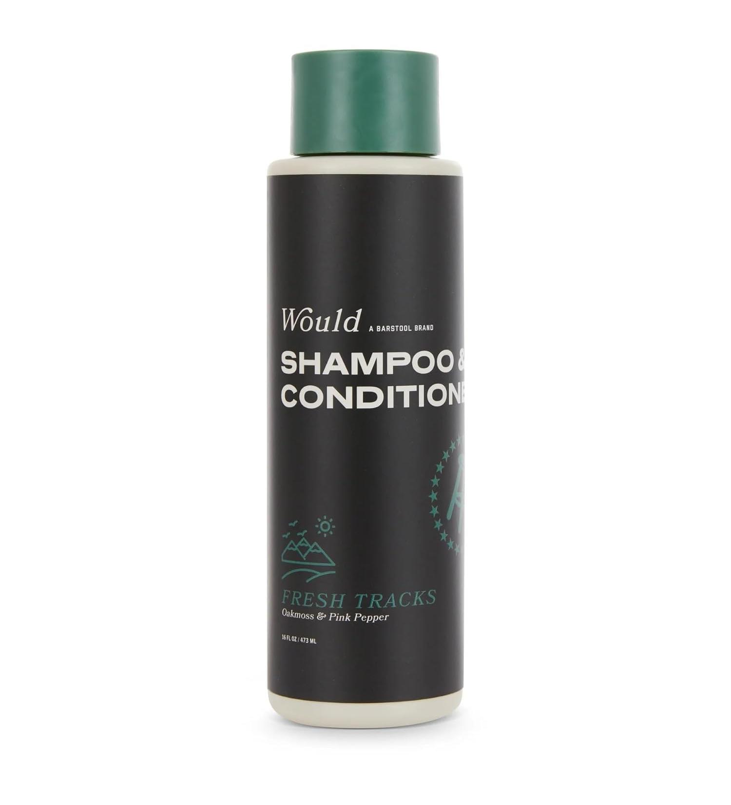 WOULD Men's 2-in-1 Shampoo & Conditioner - 16 oz Dual Action for Fresh Hair Oakmoss & Pink Pepper Scent - Shop Internationally - Buy Online on SooperMarket.com