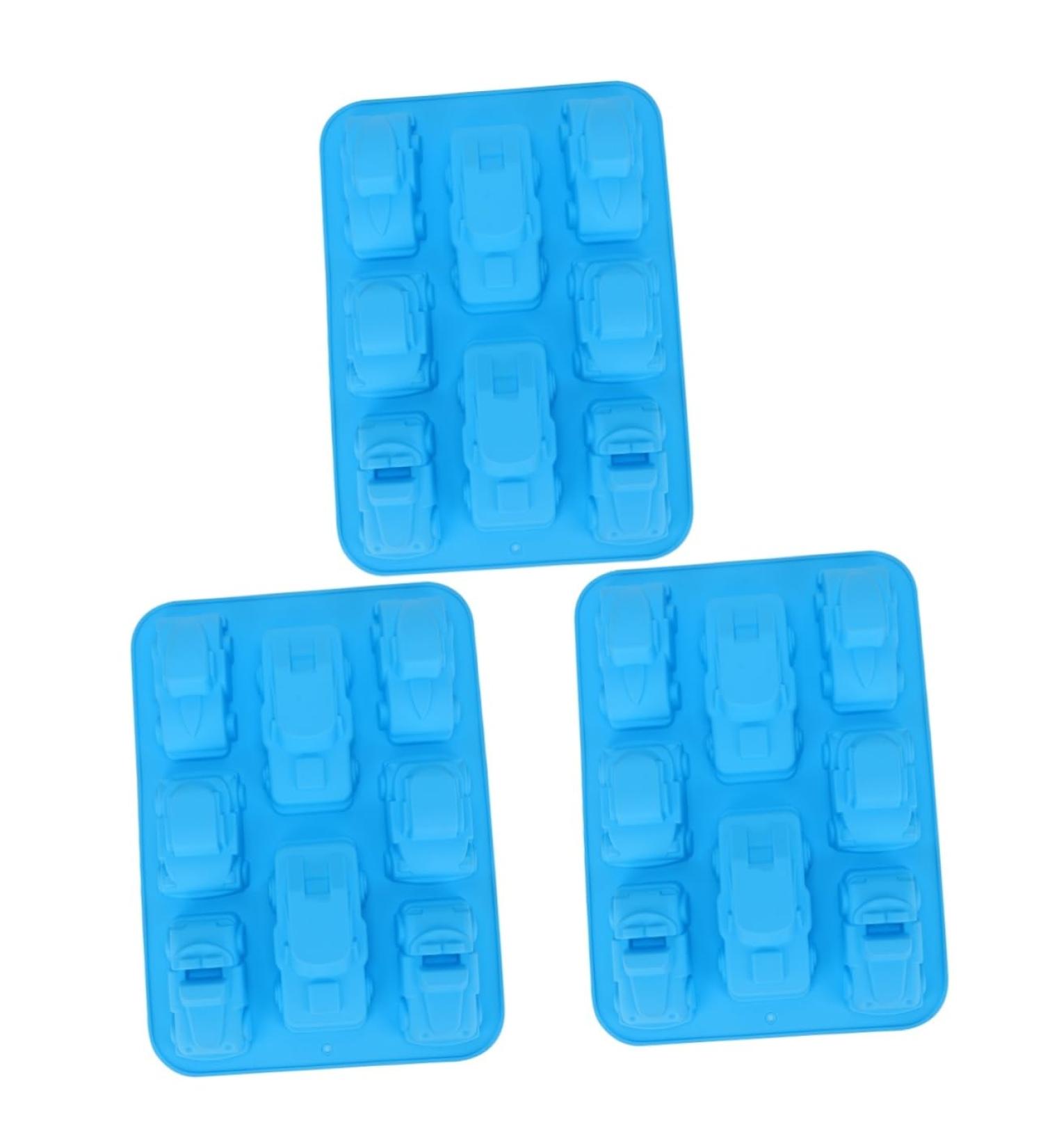 OUNONA 3pcs Cake Mold Decorative Bakeware Pan Cake Stencil Car Candy Molds Cake Silicone Molds for Baking DIY Cake Baking Molds Cookie Cutters Silicone Fondant Biscuit Brownie Silica Gel 33x23cmx3pcs - Buy Online on SooperMarket.com
