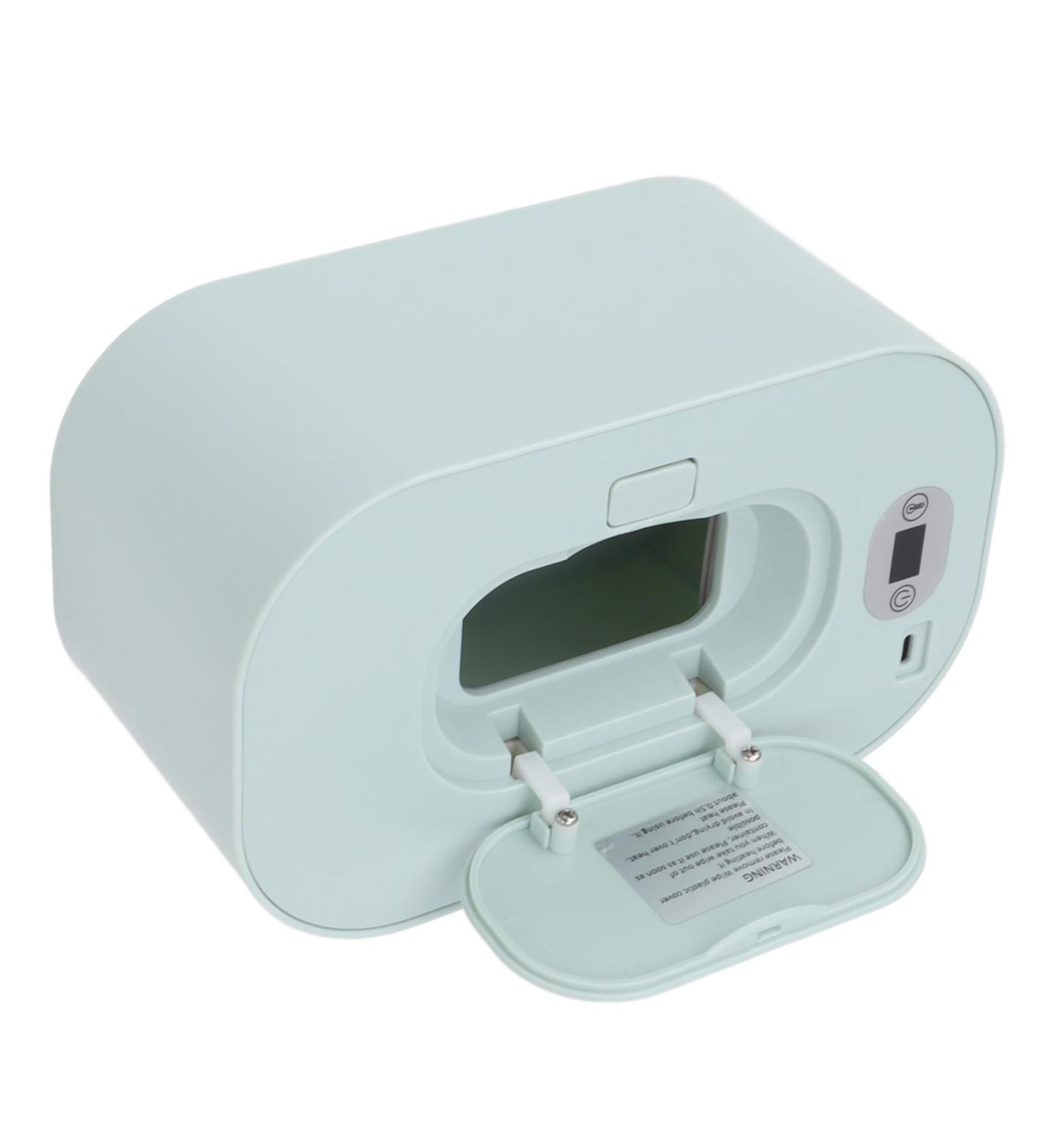 Wipe Warmer Dispenser Rechargeable Wipe Warmer Temperature Adjustment for Home Office Outdoor (Green) - Buy Online on SooperMarket.com