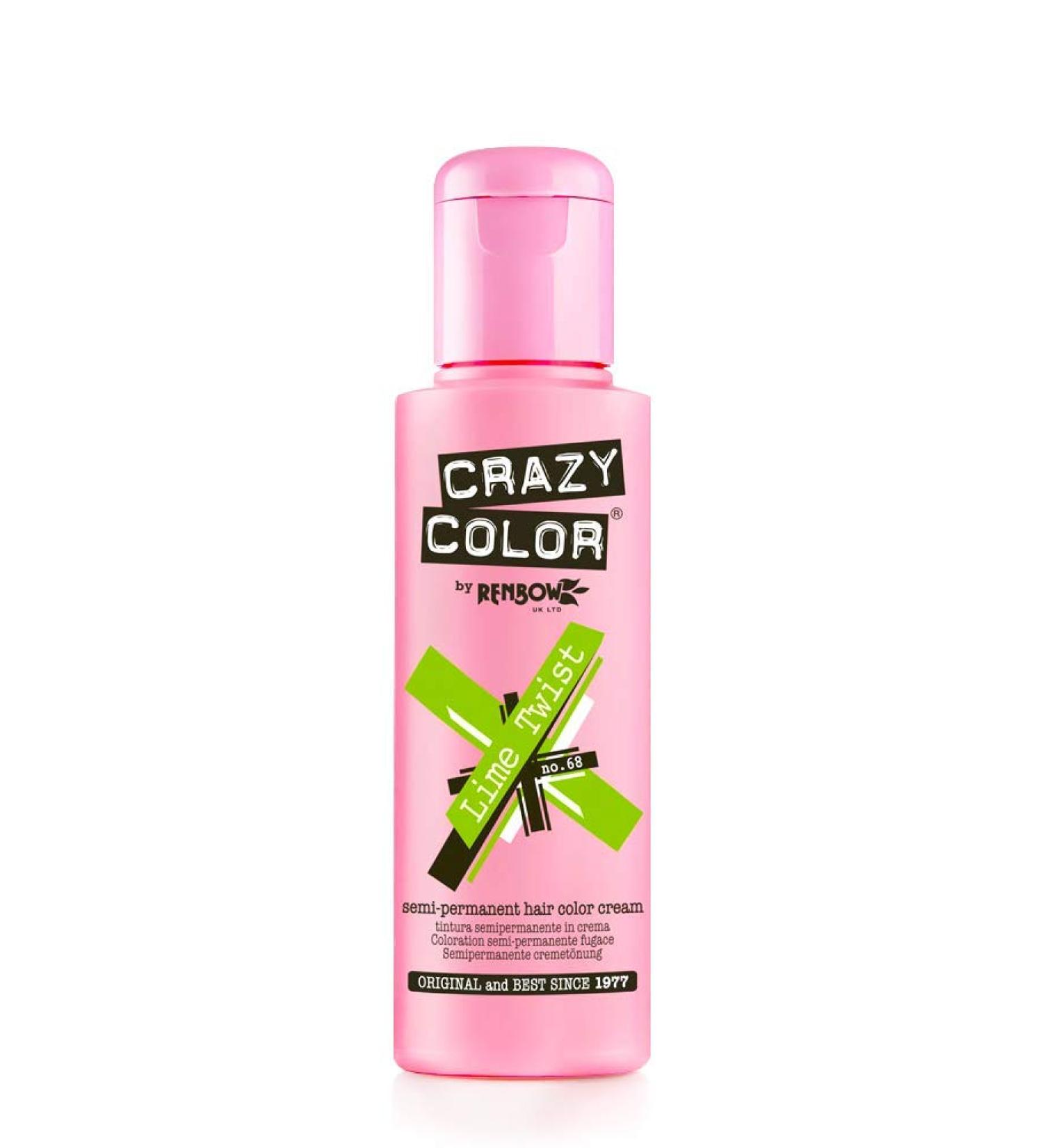 Crazy Color Lime Twist Hair Color Cream - 100 ml (Pack of 1) - Buy Online on SooperMarket.com