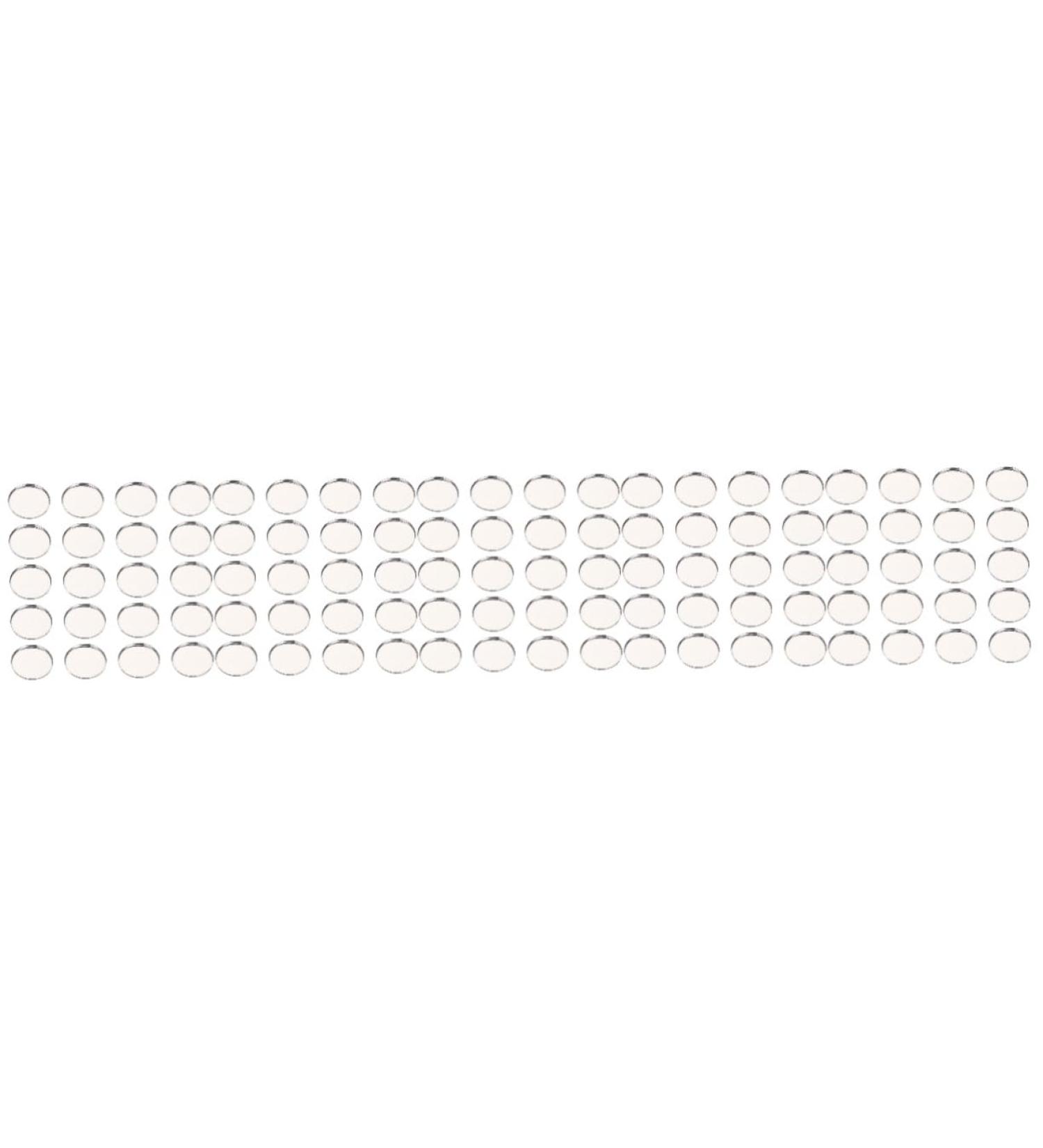 MAGICLULU 250 Pcs Eye Shadow Disk Paint Mixing Makeup Supplies Stainless Steel Miss Tinplate Cosmetics - Buy Online on SooperMarket.com