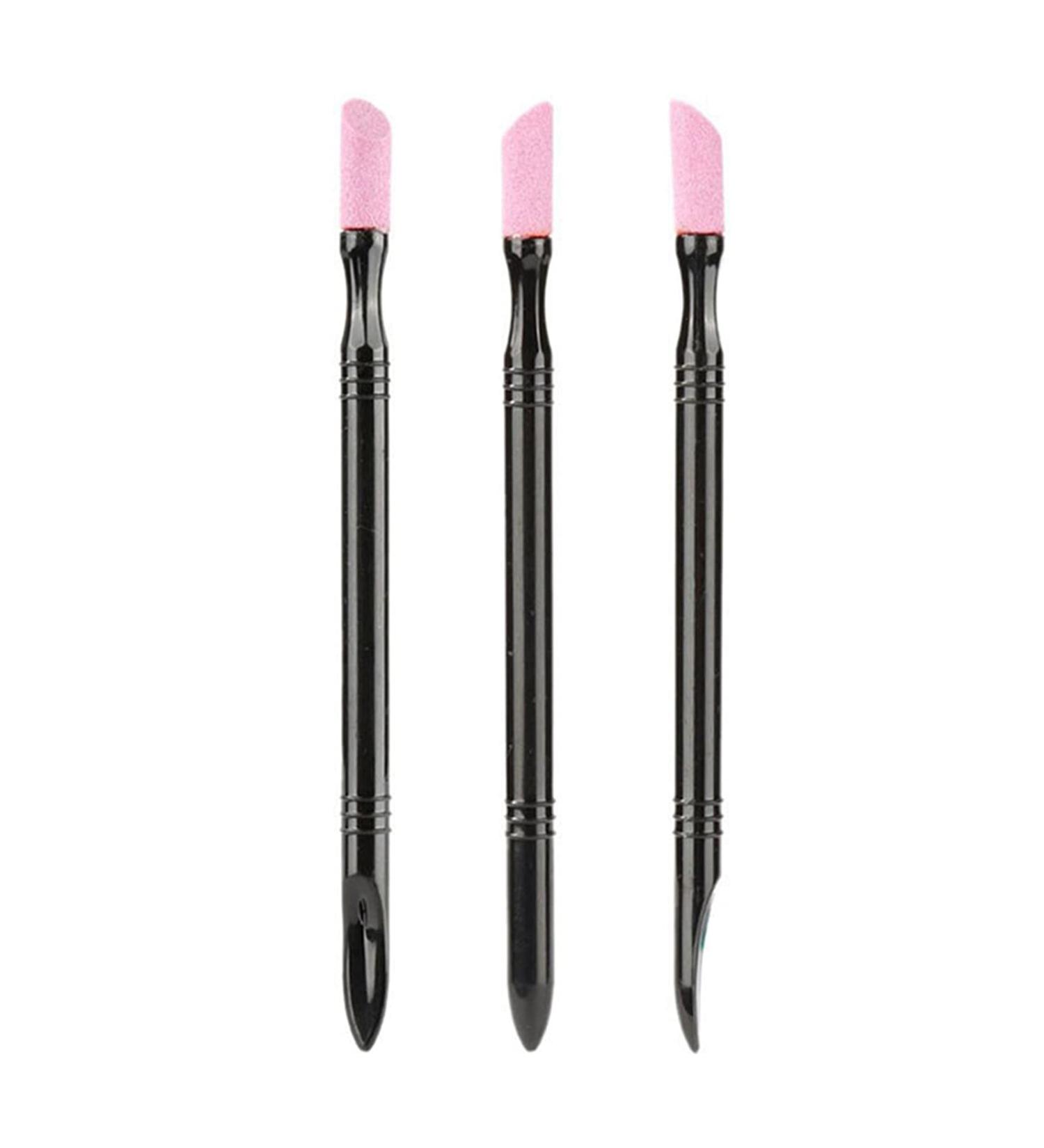Sanwood 3-Part Nail Polishing Pencils & Double-Headed Nail Files Multi-Purpose DIY Manicure Tools for Perfect Nail Art - Buy Online on SooperMarket.com