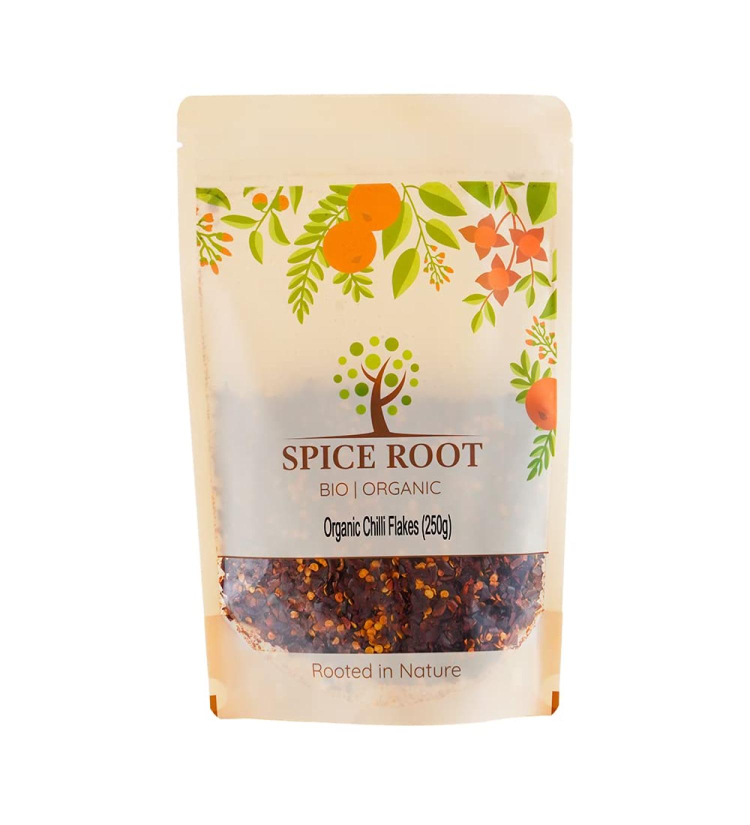 Organic Crushed Red Chilli Flakes 250g - Premium Quality Certified Organic Excellent Taste & Texture - Buy Online on SooperMarket.com