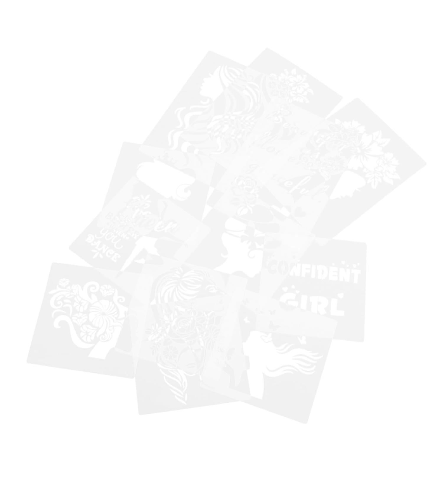 STOBOK 12pcs Women's Hollow Drawing Board Stencil Miss Aldult - Buy Online on SooperMarket.com