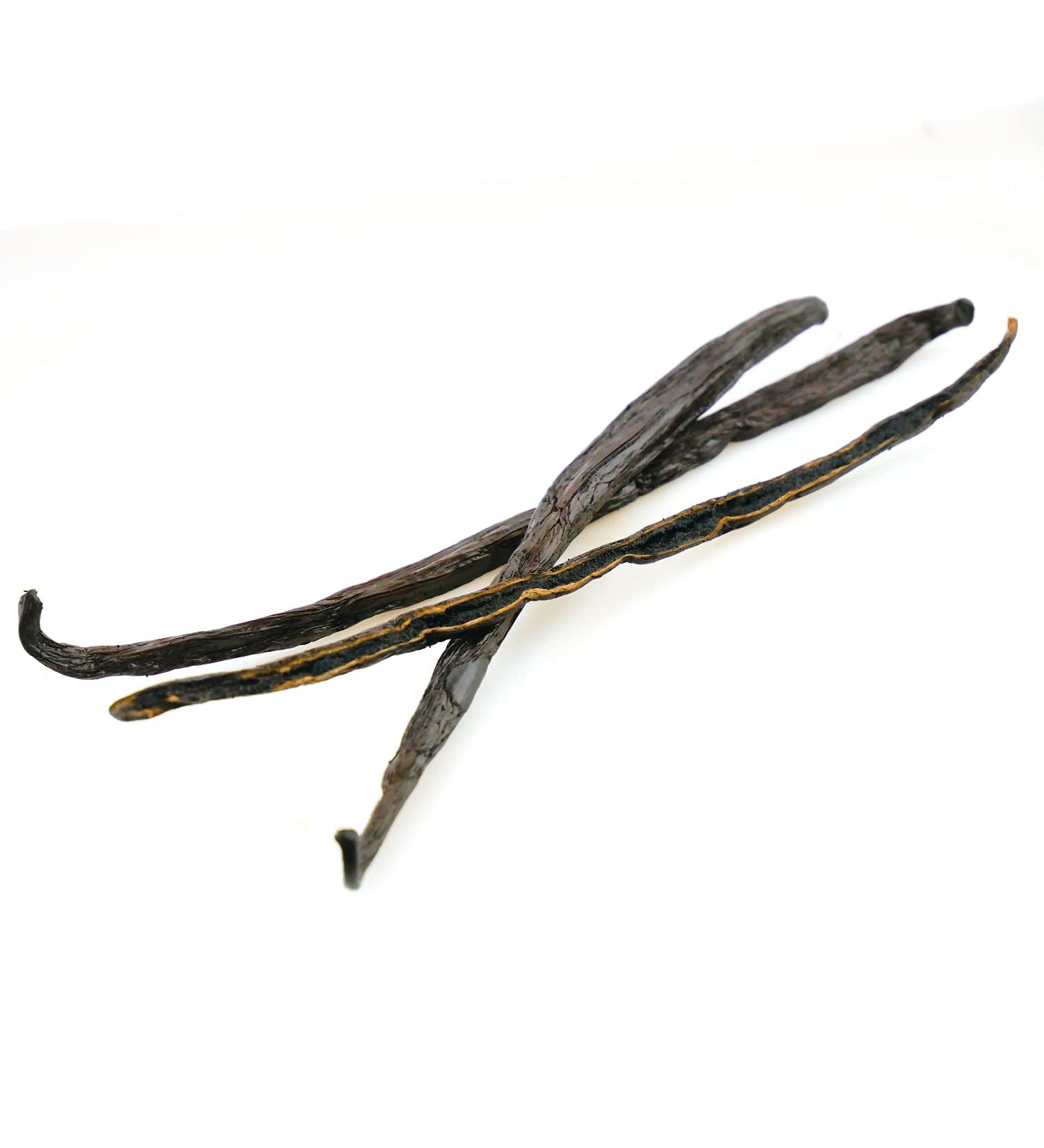 Grade 1 Madagascar Organic Vanilla Bourbon Pods - Aroma Labs French Brand - 3 Pack (15-18 cm) - Gourmet Black, AB Certified - Buy Online on SooperMarket.com