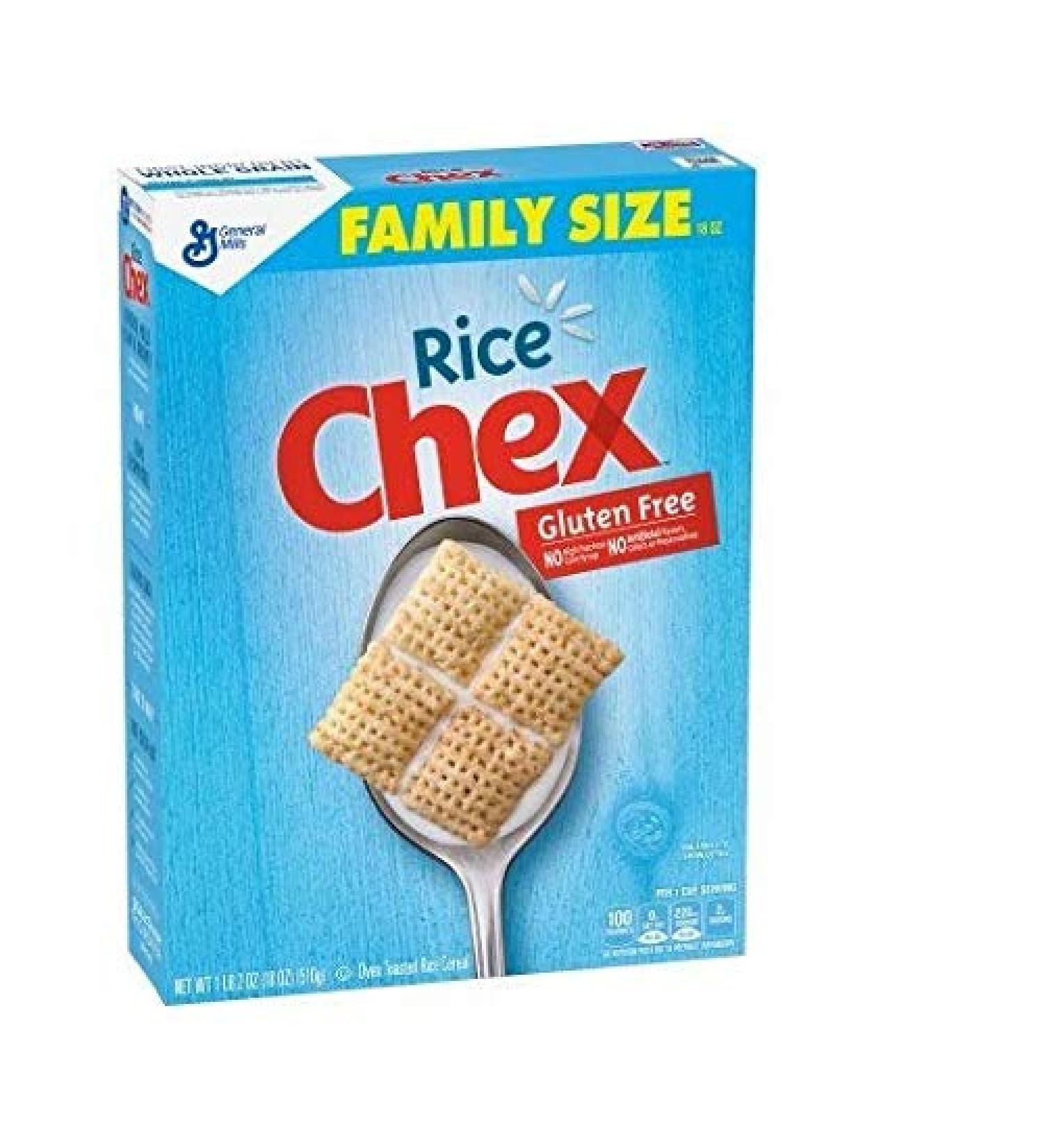 Rice Chex Cereal Gluten-Free Cereal 18 oz (Pack of 2)