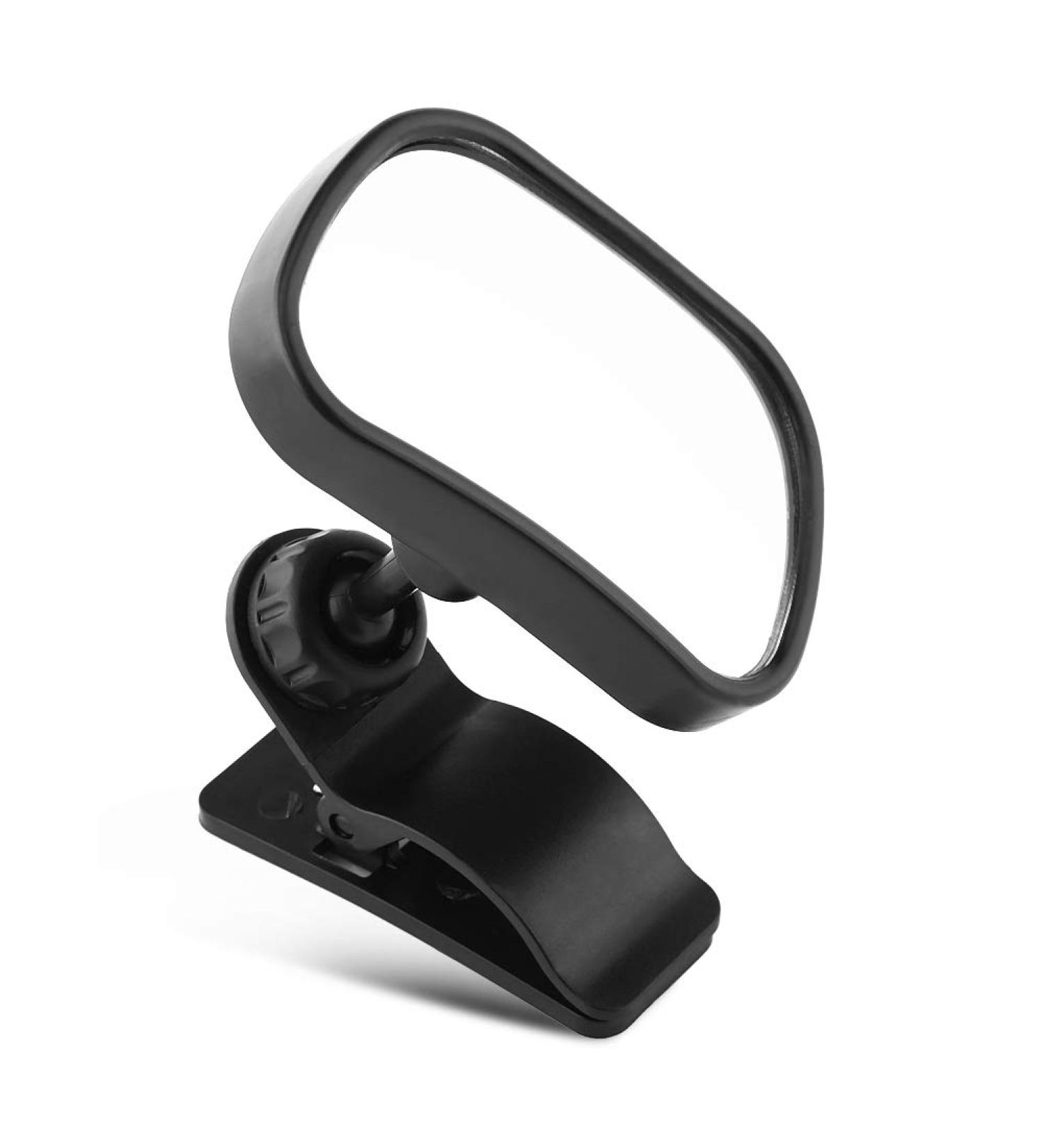 Universal Adjustable Car Baby Rear View Safety Mirror - Suction Cup & Clip - Black | 1 Piece - Buy Online on SooperMarket.com