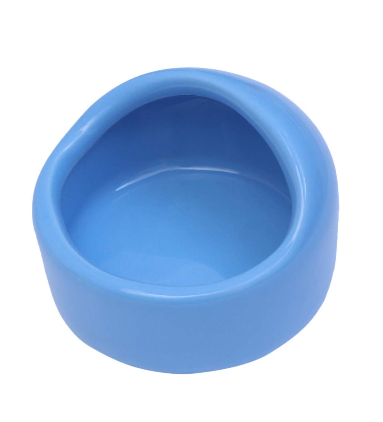 Guinea Food Bowl Hamster Feeding Bowls Pet Ceramic Food Bowls for Small Animal Rodents Gerbil Hamster Food Bowl Blue - Buy Online on SooperMarket.com