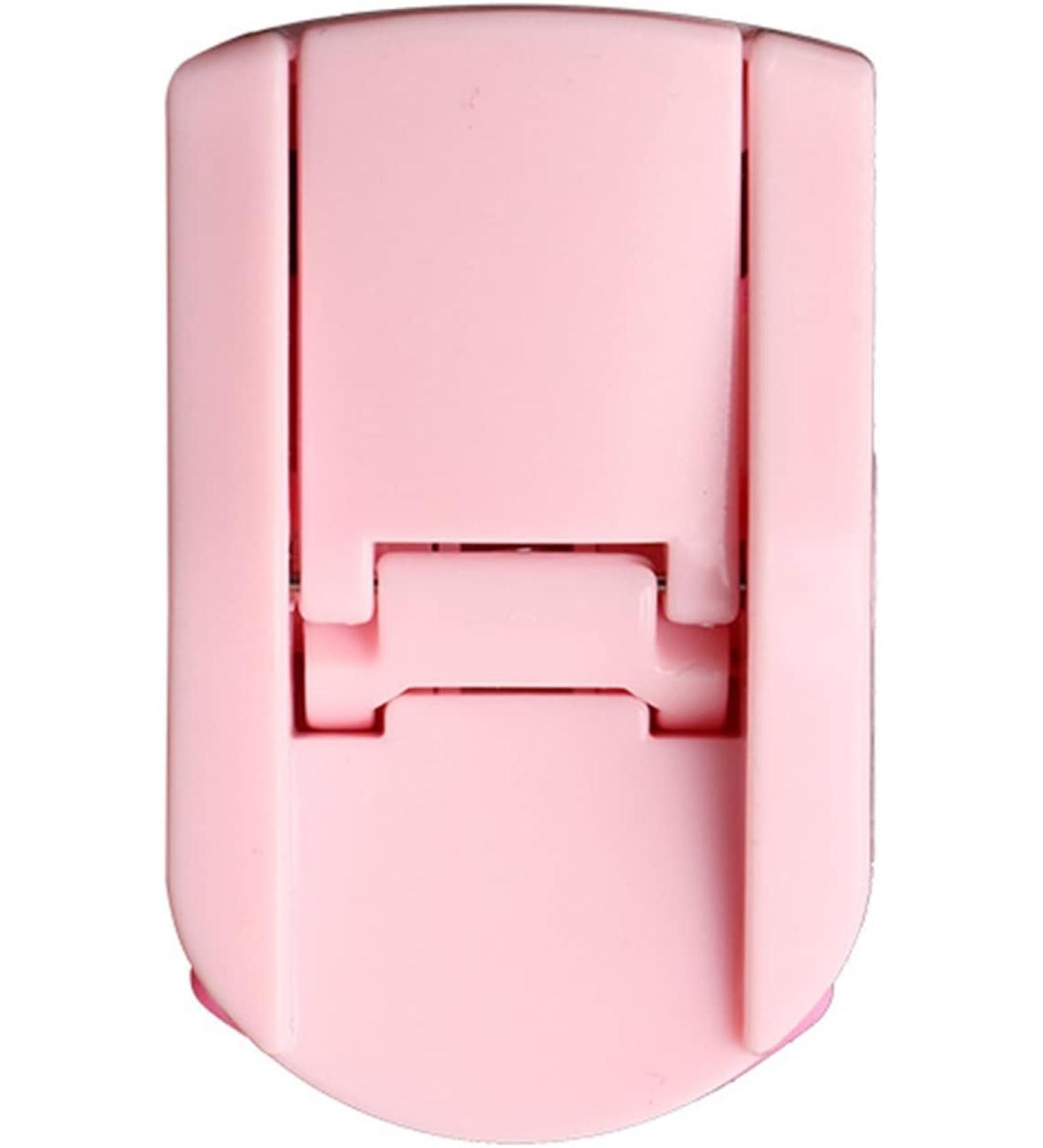 Pink Eyelash Curler with Silicone Pad - Perfect Curl in 5 Seconds | Portable Makeup Tool & Ideal Gifts for Women - Buy Online on SooperMarket.com