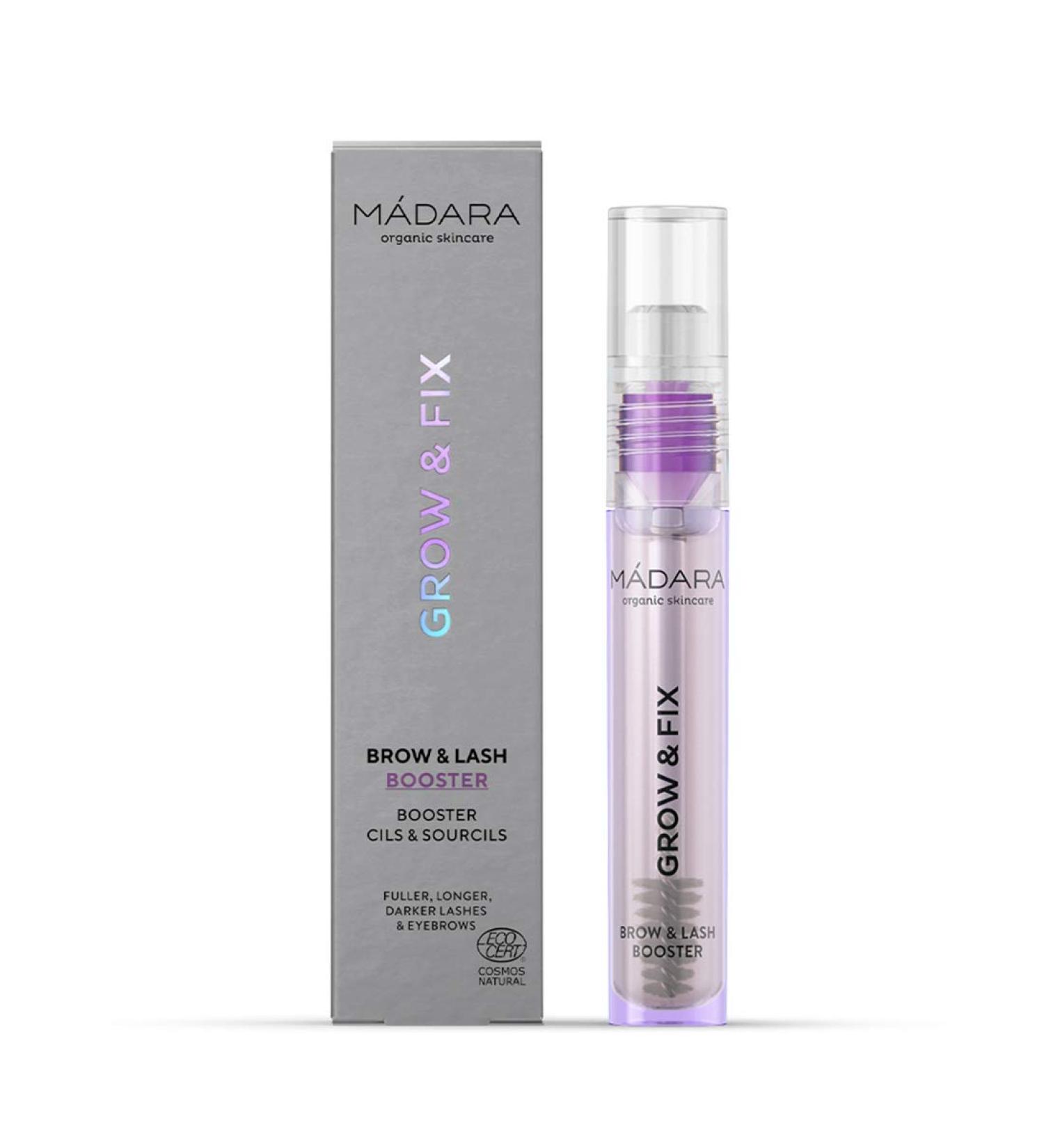 M dara Organic Skincare Grow & Fix Brow & Lash Booster | Promote Growth & Flexible Hold 4.25ml - Buy Online on SooperMarket.com