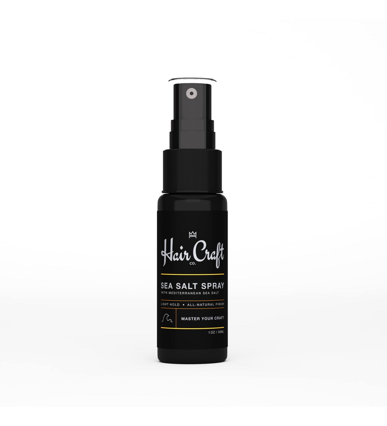 Hair Craft Co. Sea Salt Spray 1oz - Men's Volumizing Texturizing Styling Product - Stylist Approved for Beachy Matte Finish - Buy Online on SooperMarket.com
