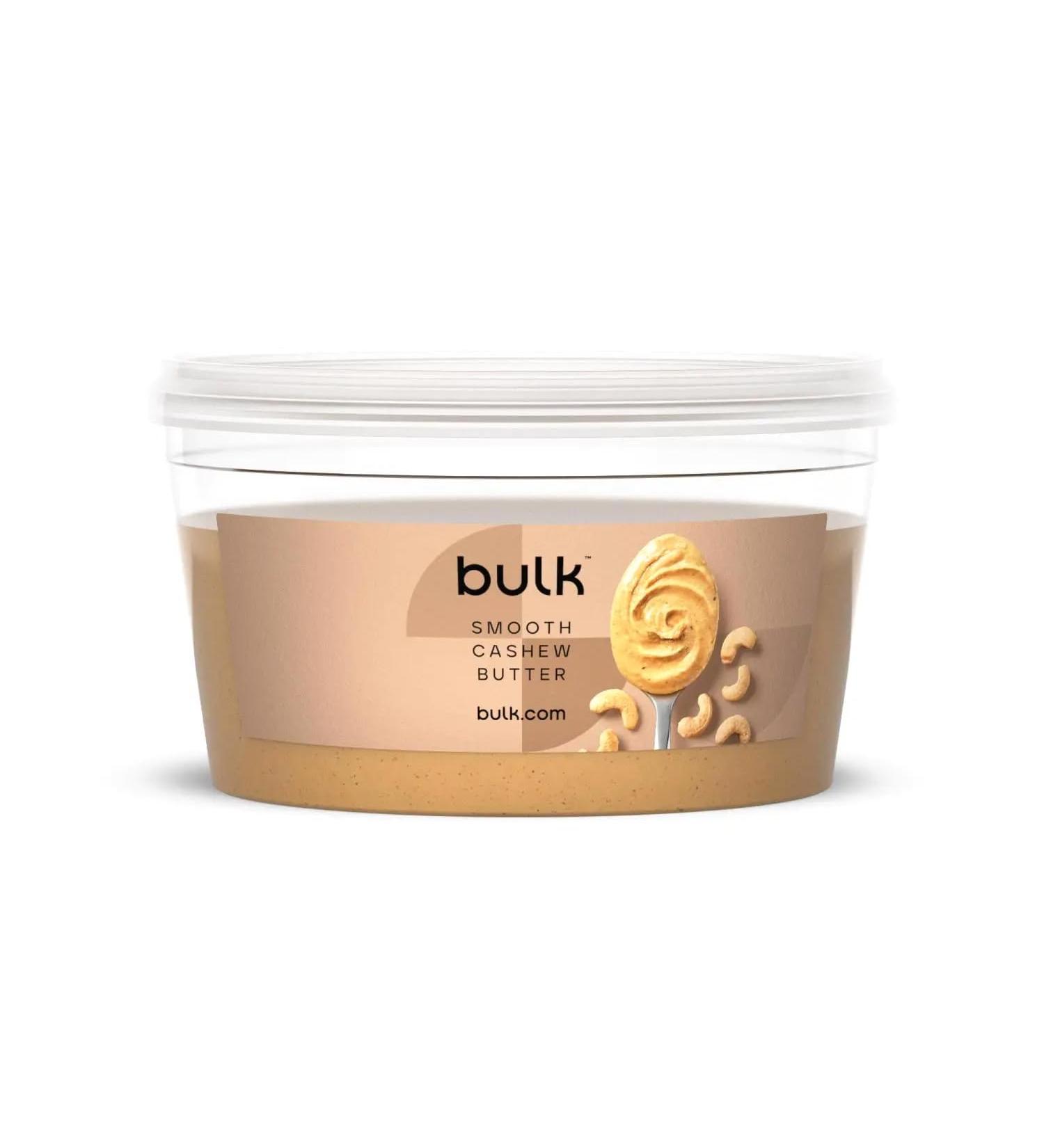 Bulk Natural Roasted Cashew Butter Tub Smooth 500 g