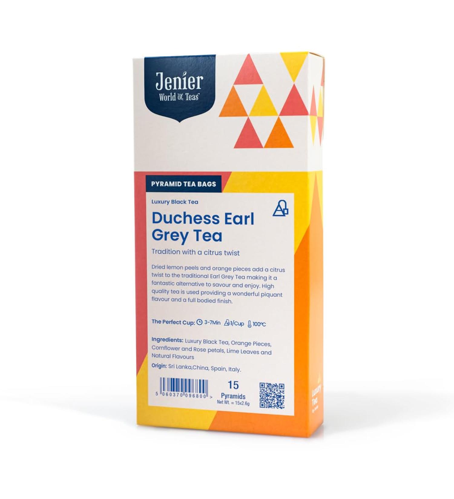 Duchess Earl Grey Tea - 15 Biodegradable Pyramid Tea Bags