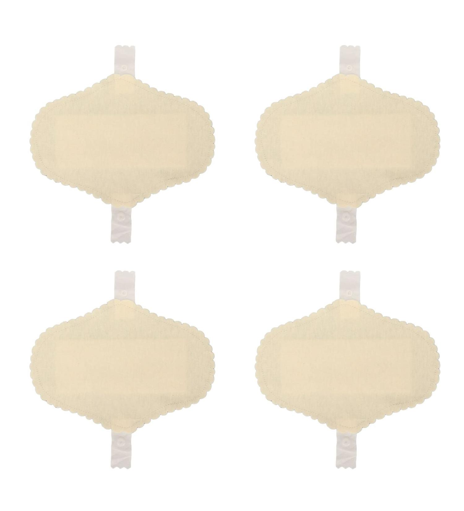 Reusable Menstruation Upholstery Set - 4 Breathable Soft Yellow Cotton Cloths for Women | Eco-Friendly Sanitary Solutions - Buy Online on SooperMarket.com