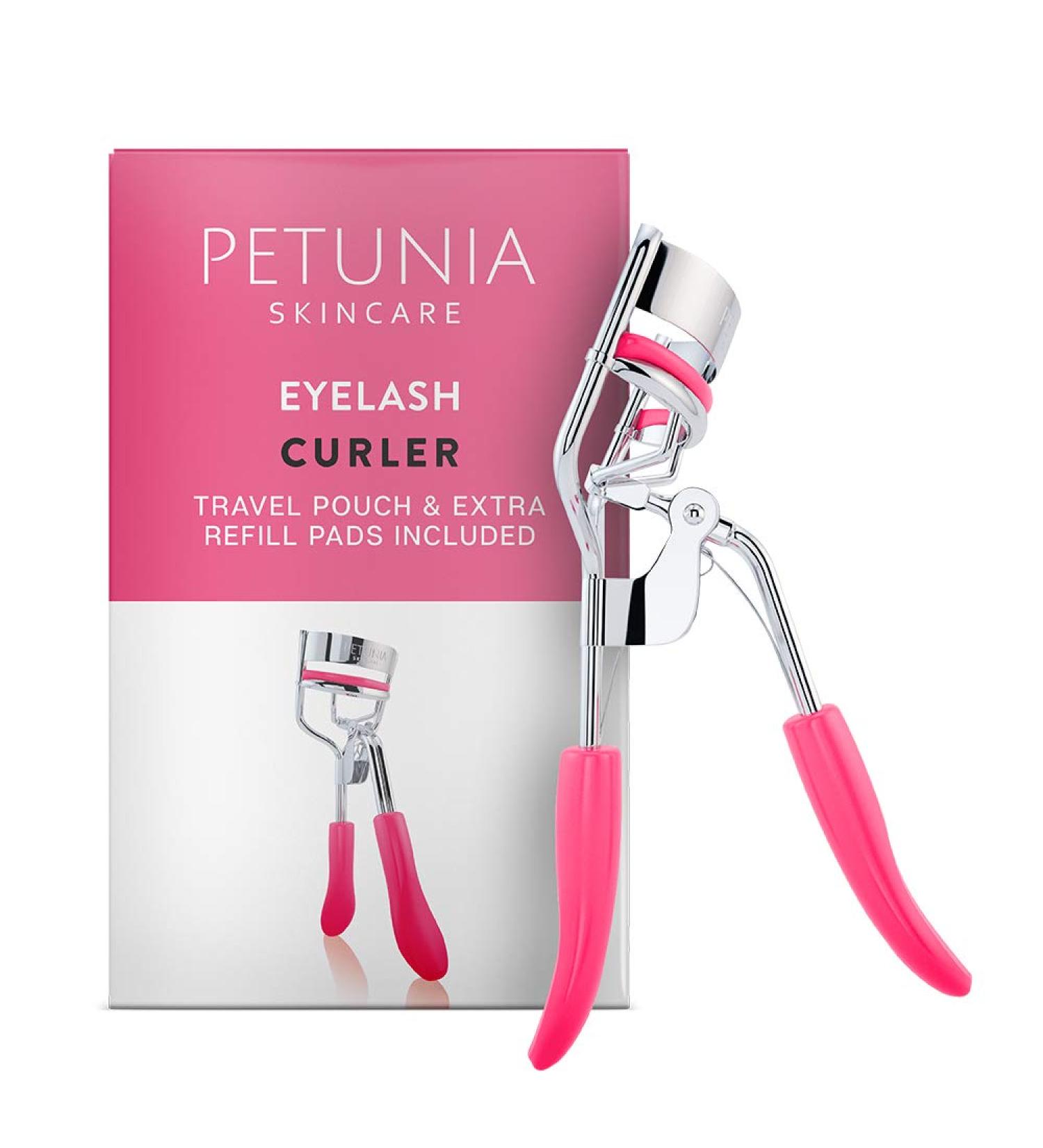 Satin Pouch Silicone Eyelash Curler for Dramatic Long Lasting Curls - No Pinching, Straight Flat Lashes Friendly - Buy Online on SooperMarket.com