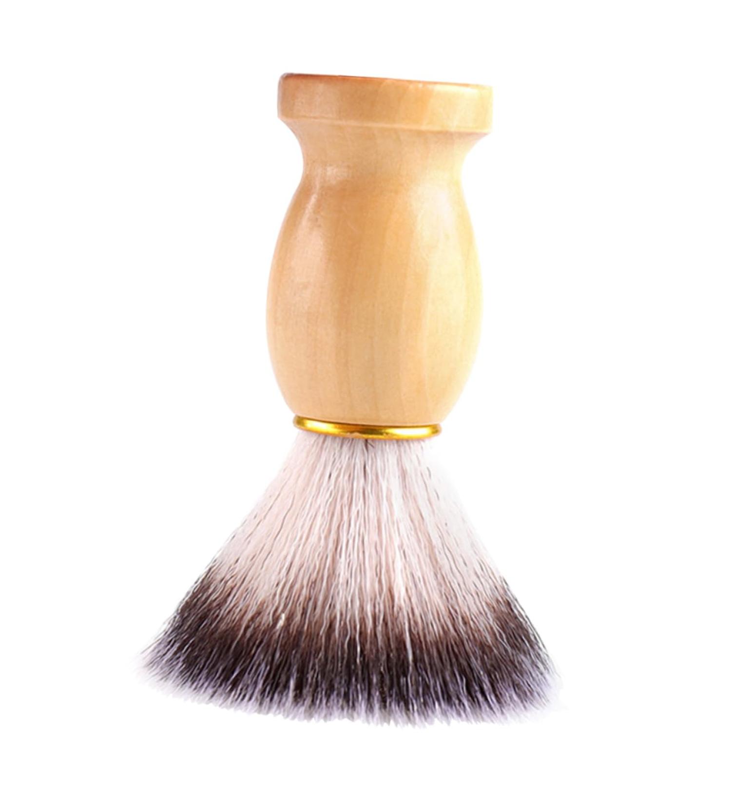 Buy NOLITOY Wooden Shaving Brush for Men - Soft Hair Beard Brush with PBT Wooden Handle | International Shipping Available - Buy Online on SooperMarket.com