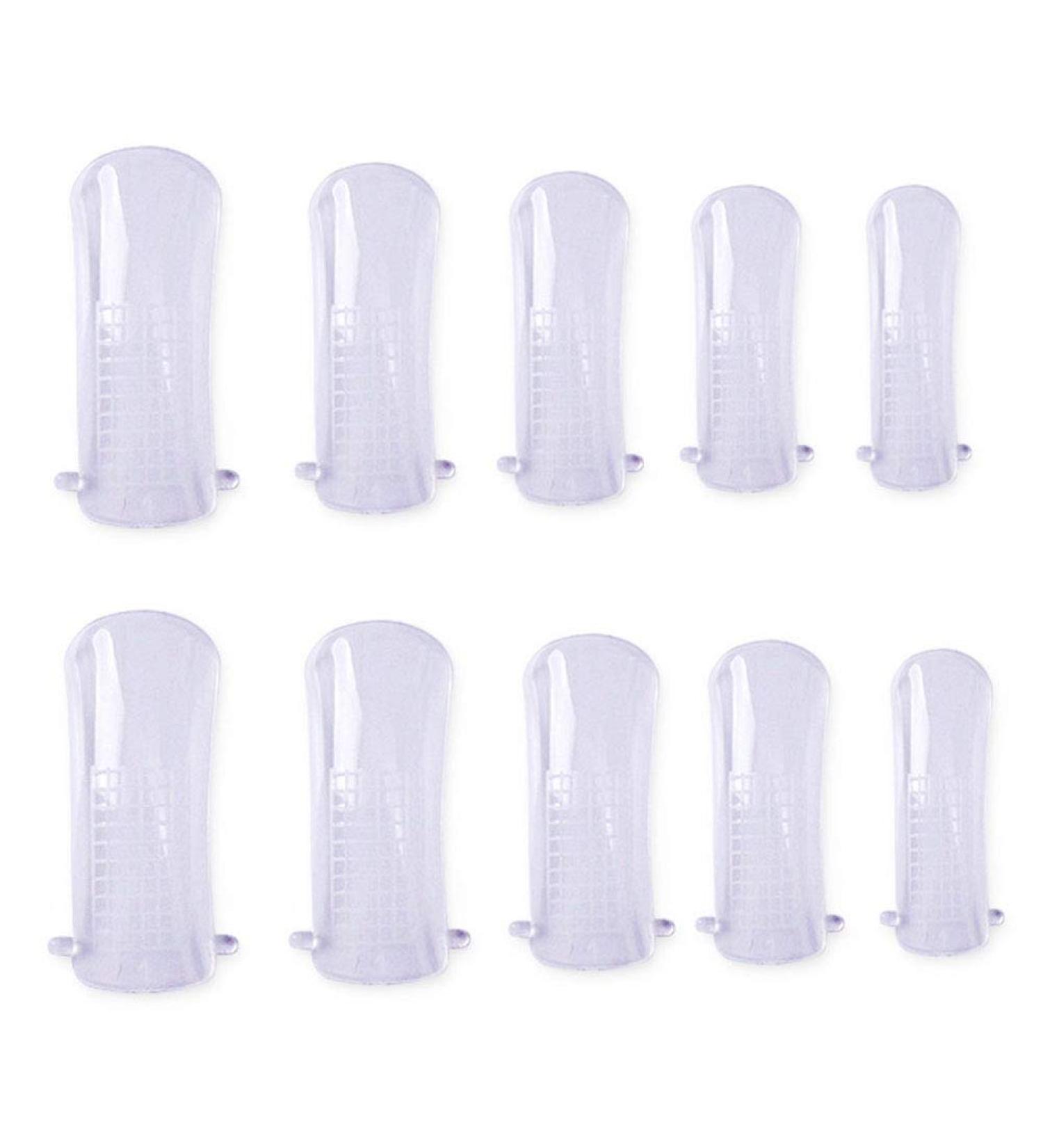 100pcs Quick Building Poly UV Gel Nail Forms - Full Cover Extensions & Nail Art Tool - Buy Online on SooperMarket.com