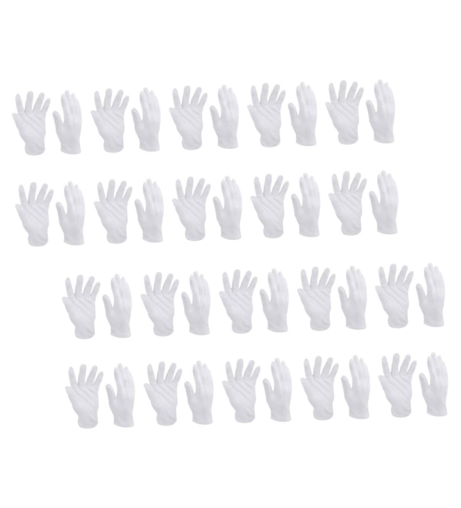 Healeved 48 Pairs White Cotton Gloves Jewelry Touching Gloves Key Hider Outdoor Washable Cotton Gloves Utility Work Gloves Mittens Tires Elastic Gloves Miss Wen Wan Labor Protection Cotton - Buy Online on SooperMarket.com