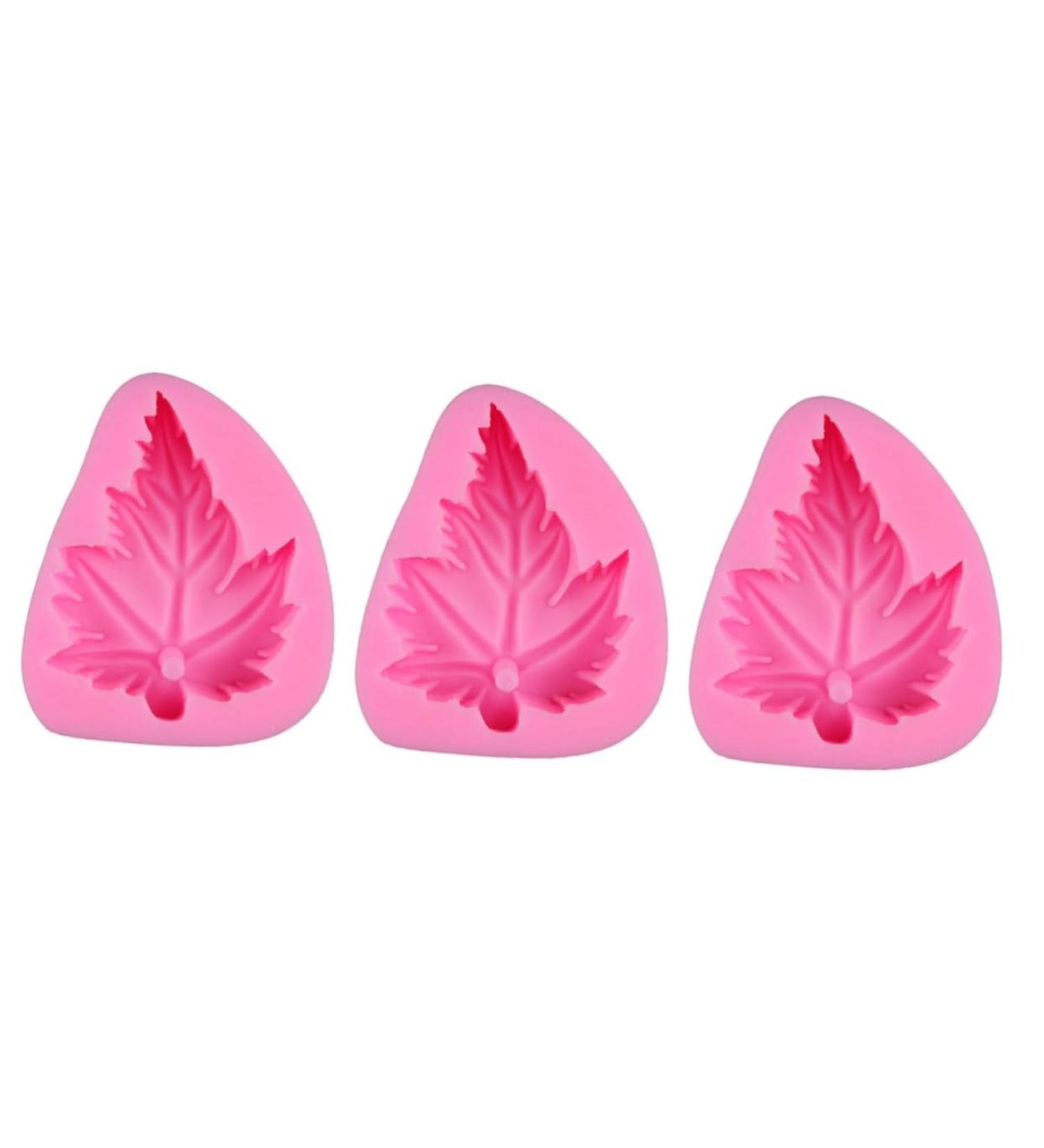 HOMSFOU 3pcs Chocolate Silicone Molds Resin Silicone Molds Cake Toppers Cake Mold Molds for Resin Cakesicles Mold Resin Molds Cake Decorations Fondant Molds Baking Mold Handmade Soap Tool mediumx3pcs Pinkx3pcs - Buy Online on SooperMarket.com