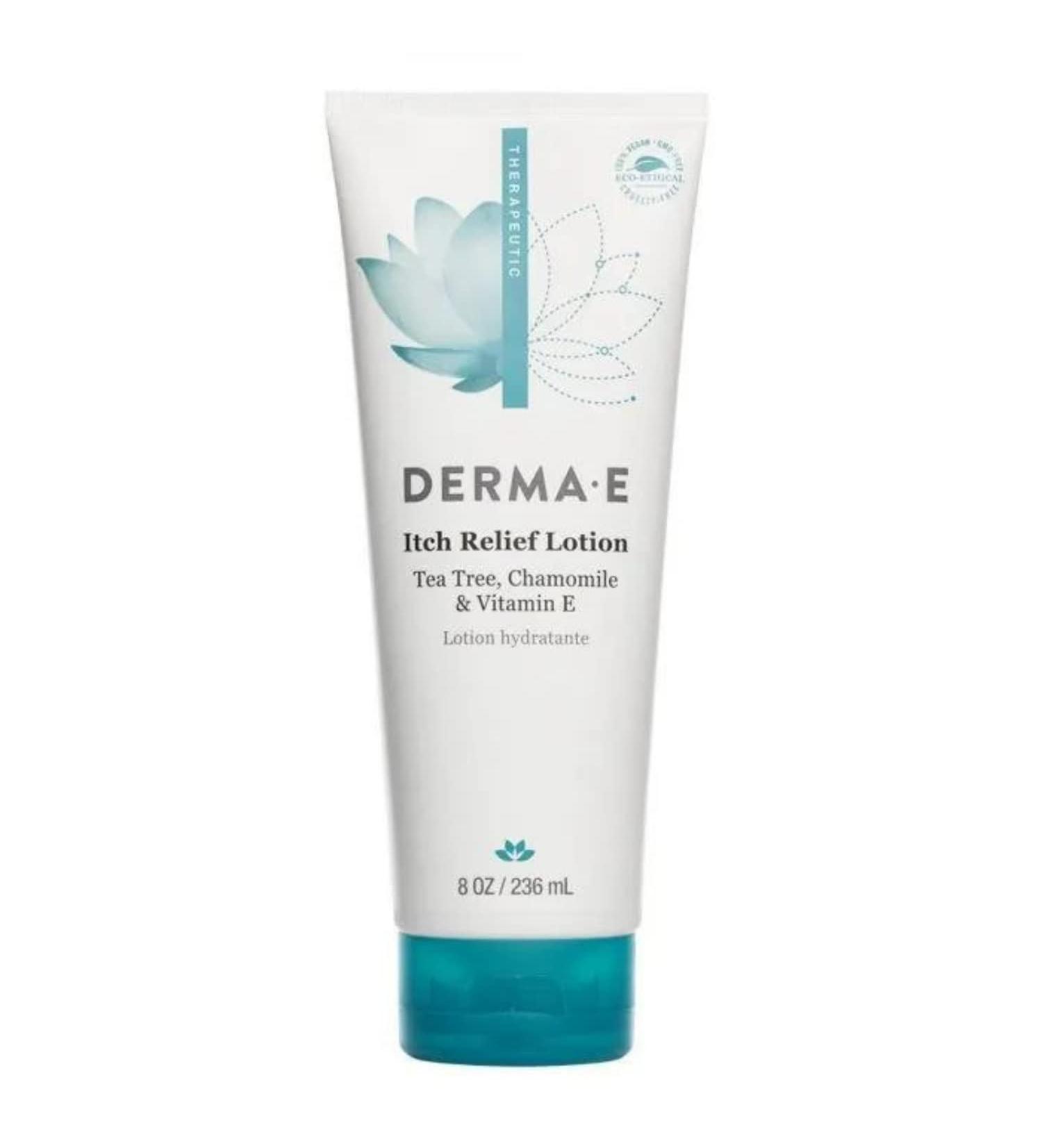 DERMA-E Itch Relief Lotion 8 oz - Soothing Anti-Itch Cream for Dry Skin - Buy Online on SooperMarket.com