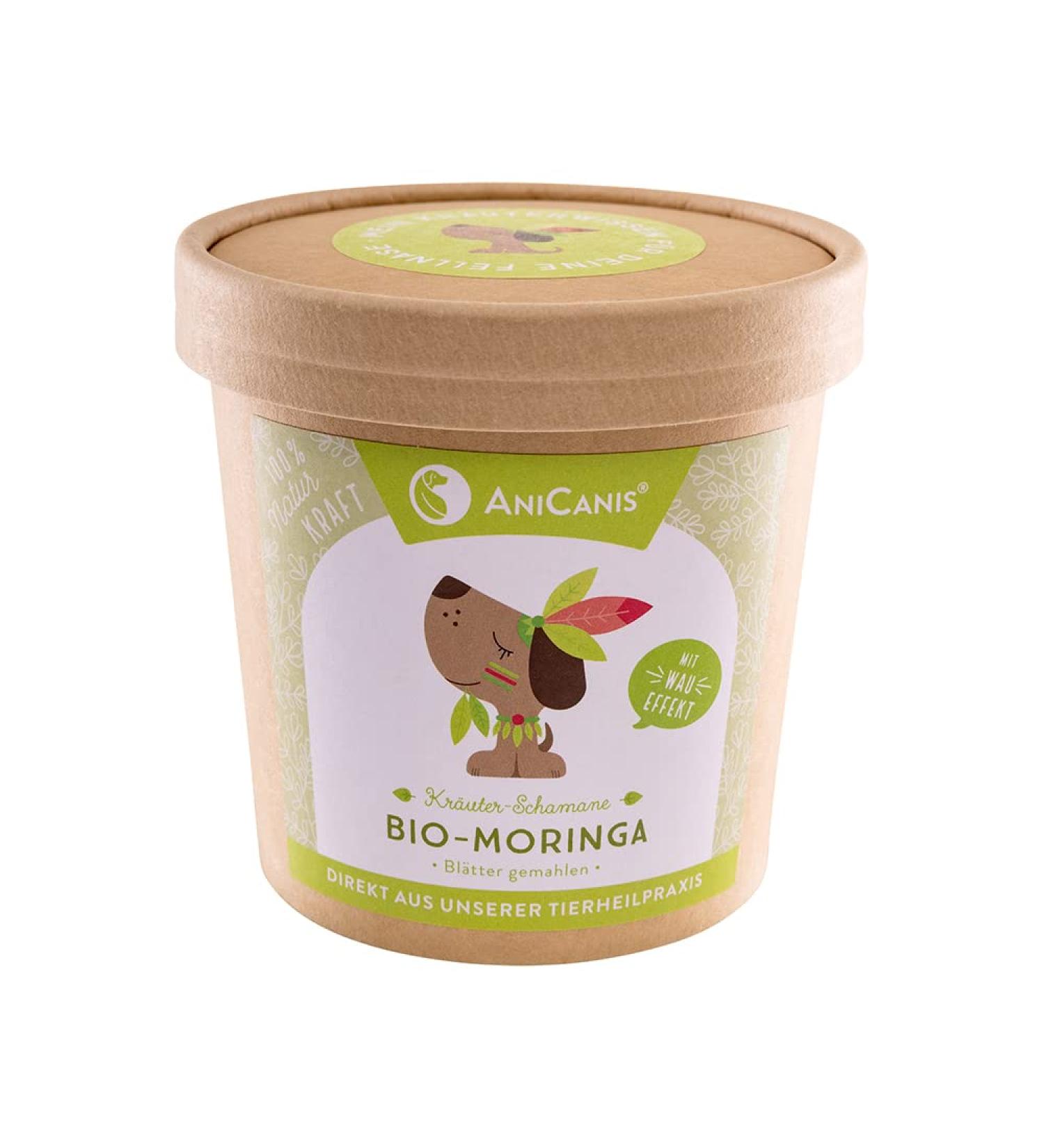 Anicanis Bio Moringbl tter for Dogs & Cats - Immune System Support Moringa Powder Supplements 100g - Natural Food Enhancer - Buy Online on SooperMarket.com
