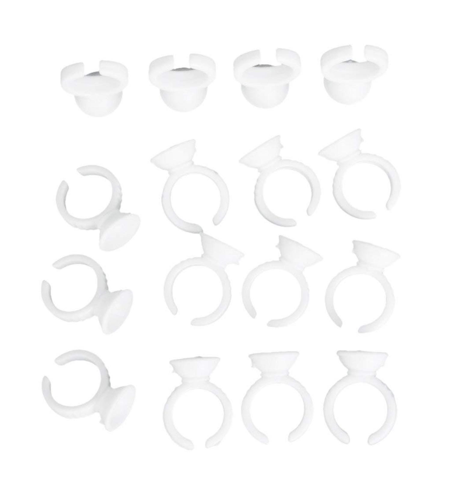 100pcs Disposable Glue Ring Eyelash Extension Holders | International Shipping Available - Buy Online on SooperMarket.com